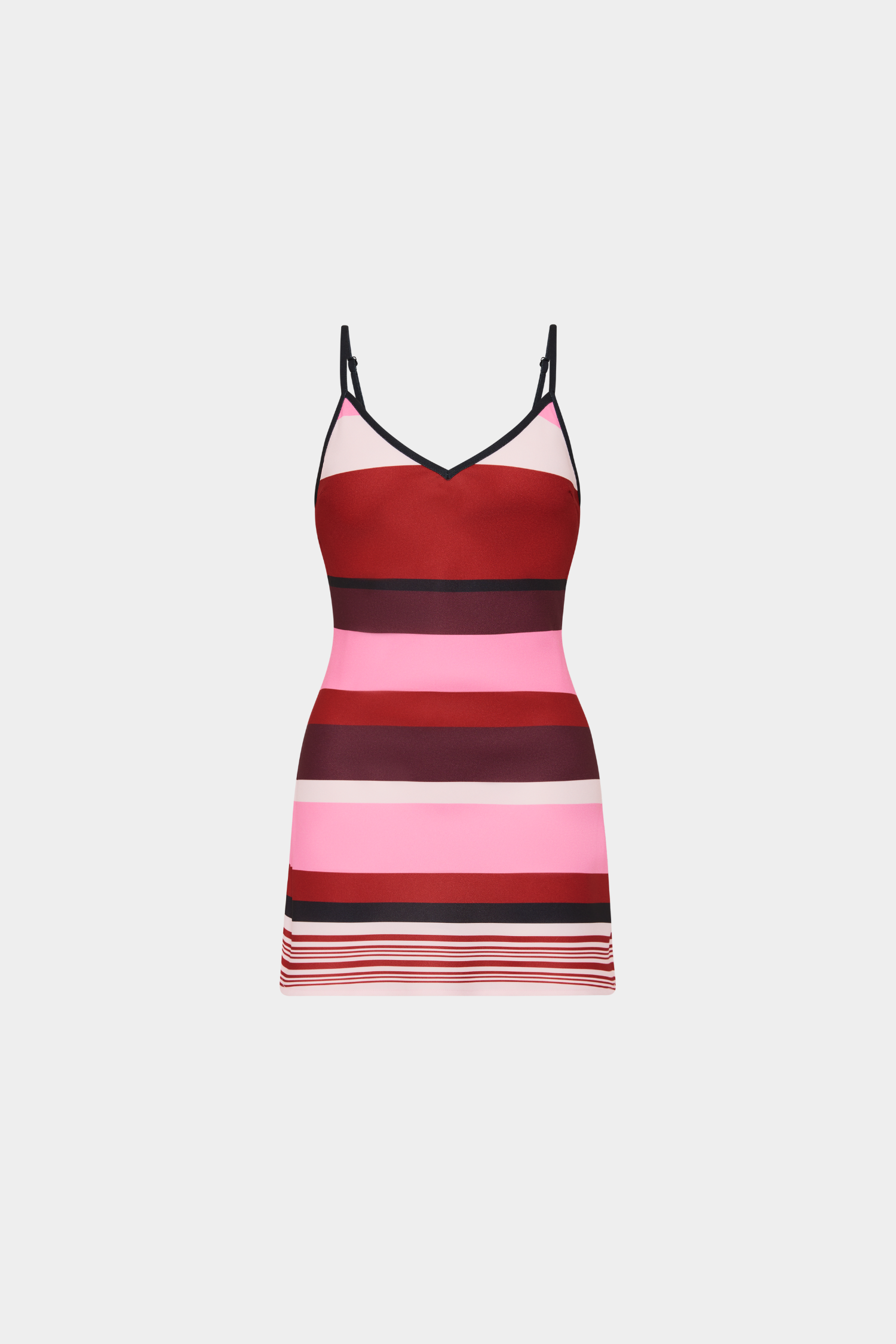 Pre-order: Bias Mini Dress | Fuchsia Stripe