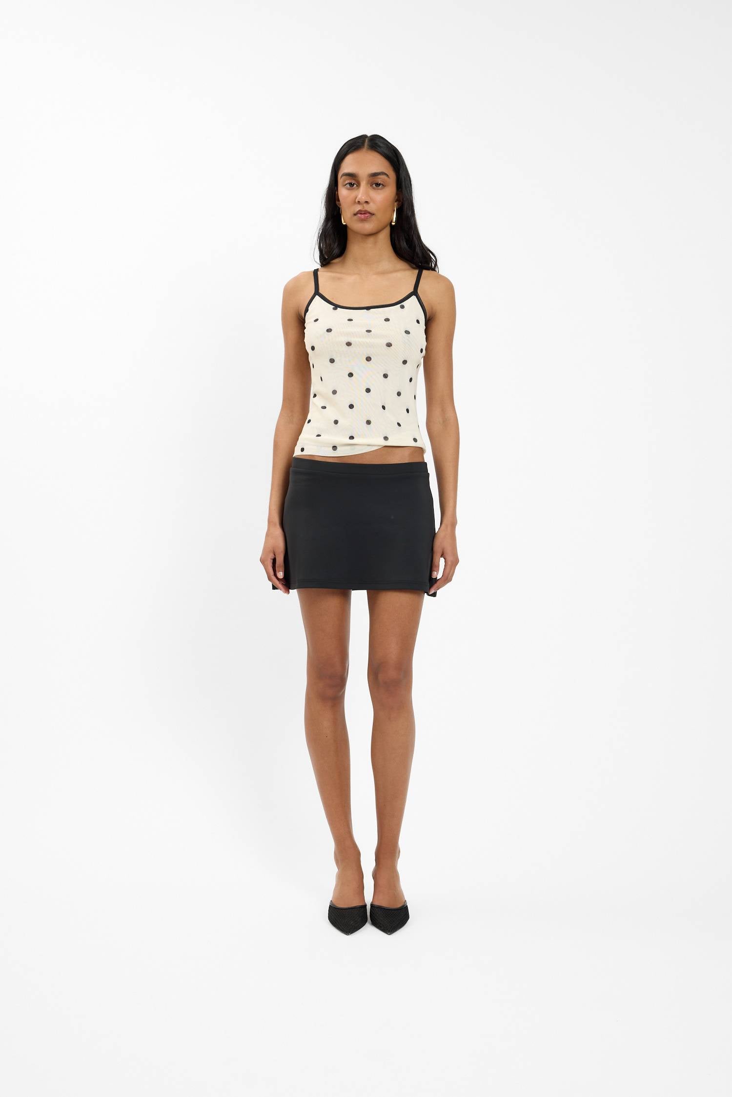 Sサイズ andmary Harper twill mini skirt ANDMARY】Harper twill mini skirt