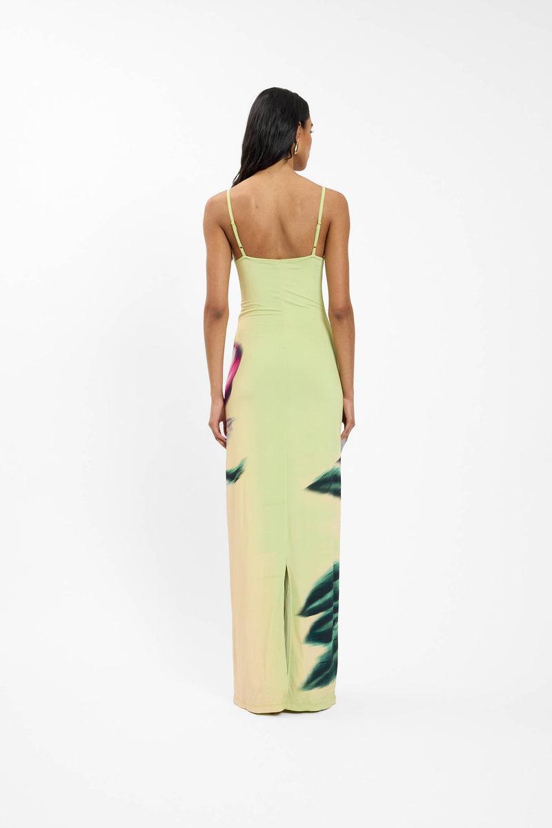Slip Dress | Lime Floral