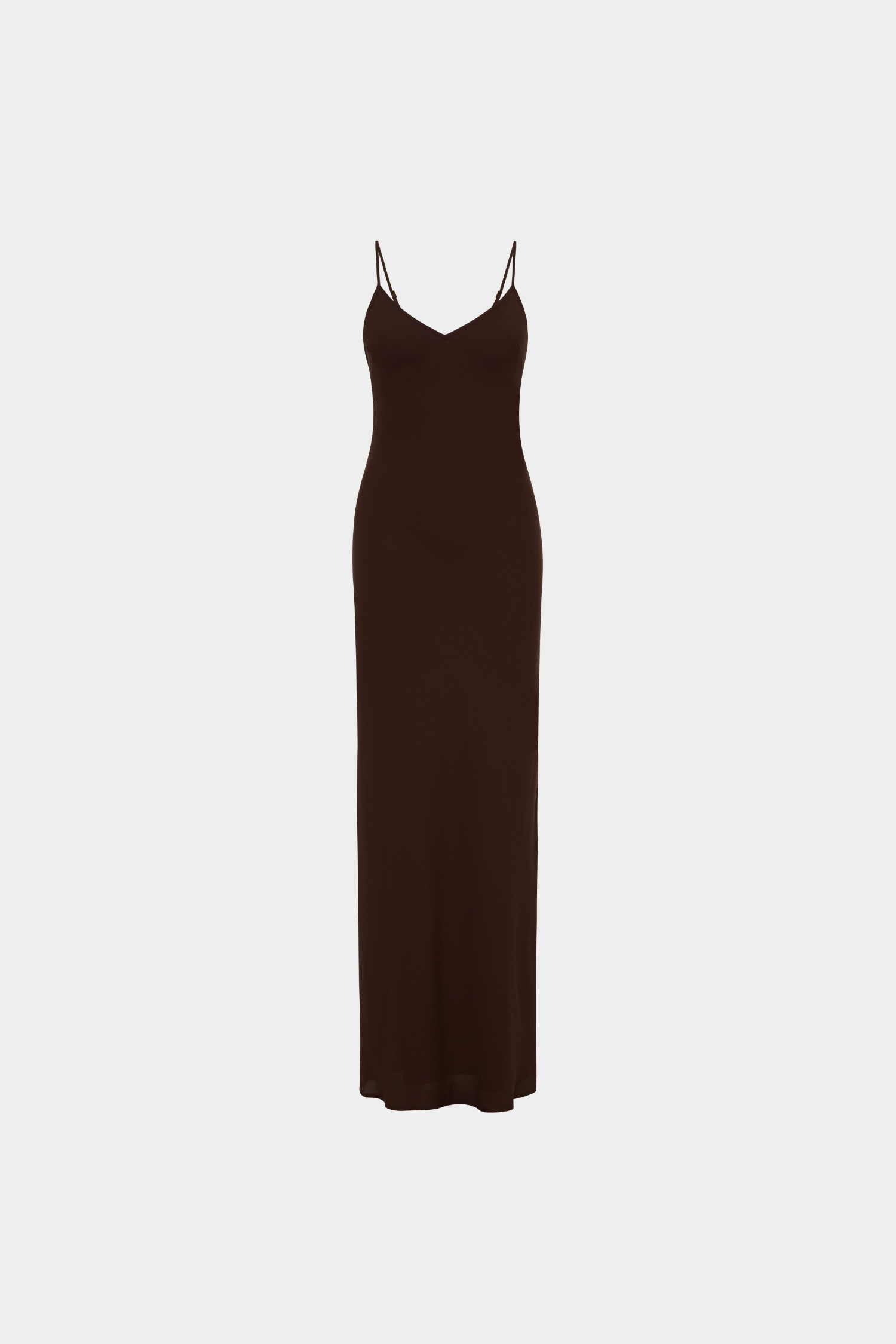 Georgette Maxi Dress | Chocolate