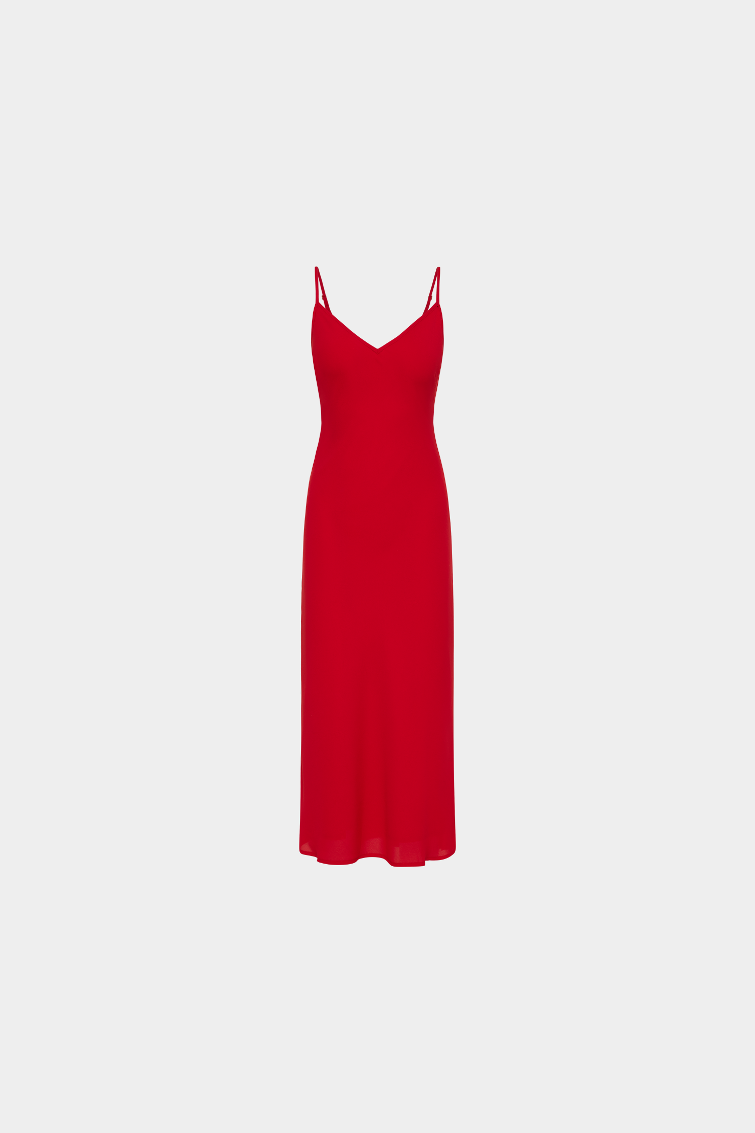 Georgette Midi Dress | Cherry Red