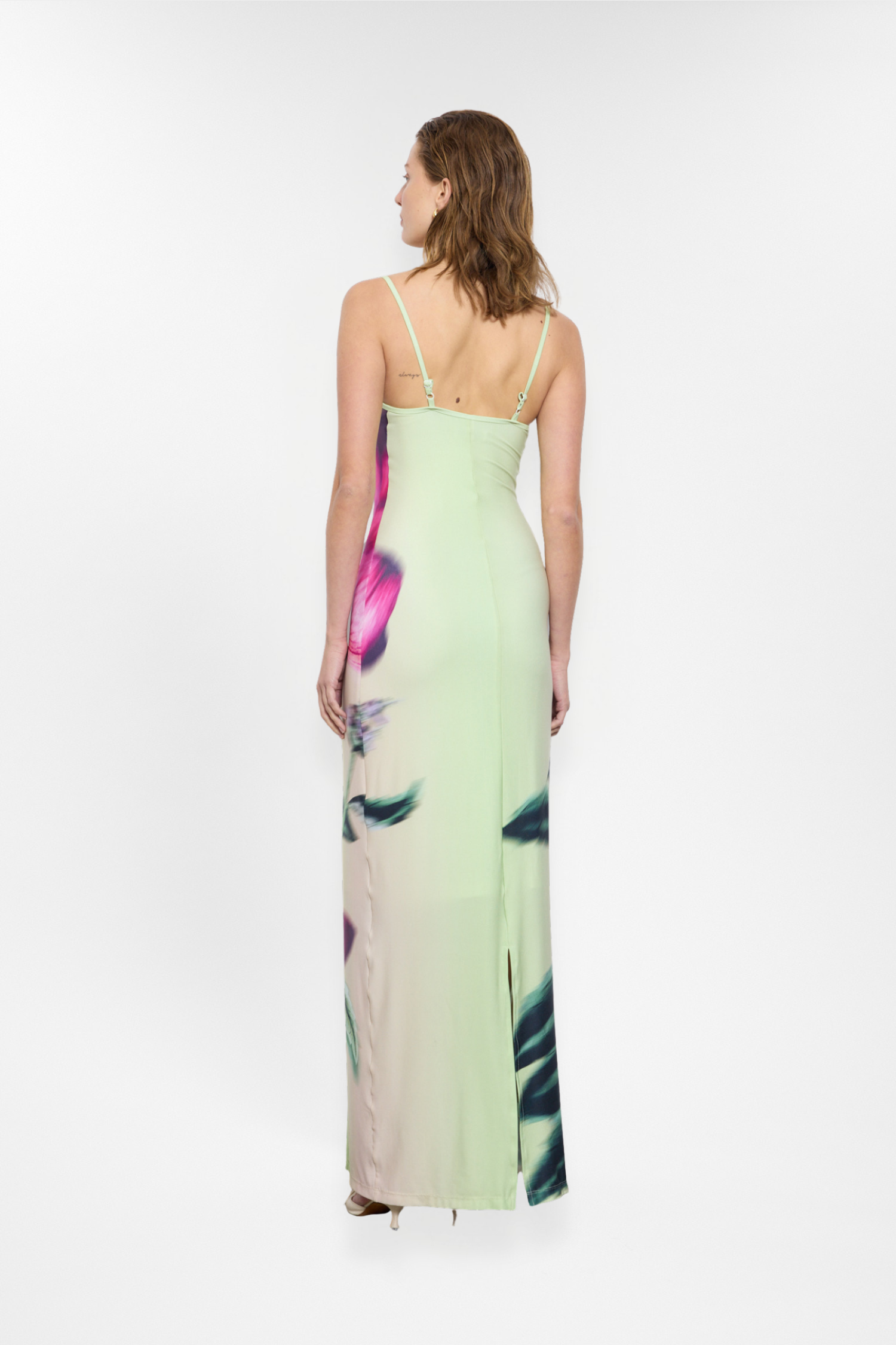 Slip Dress | Lime Floral