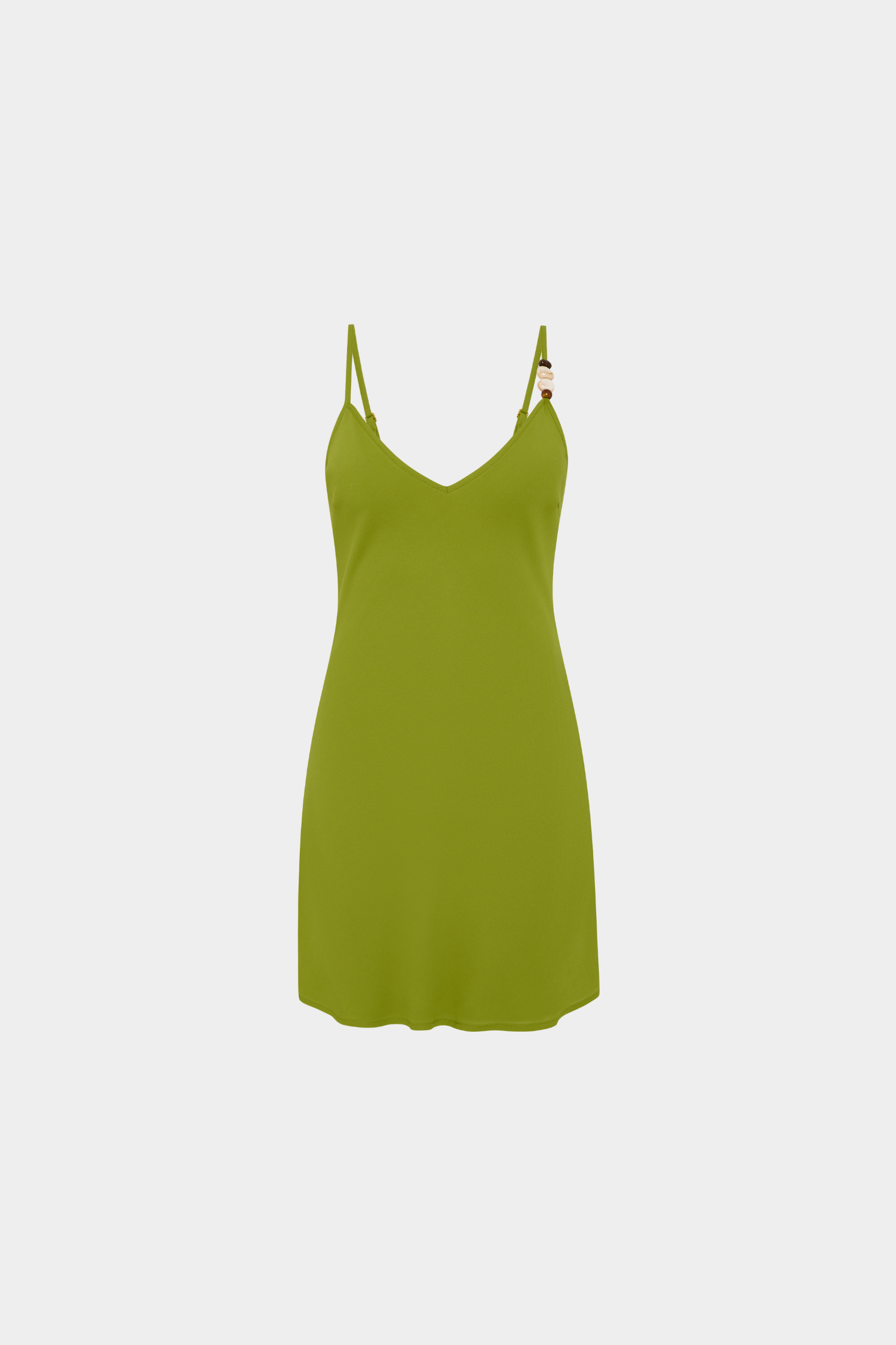 Georgette Mini Dress | Beaded Emerald