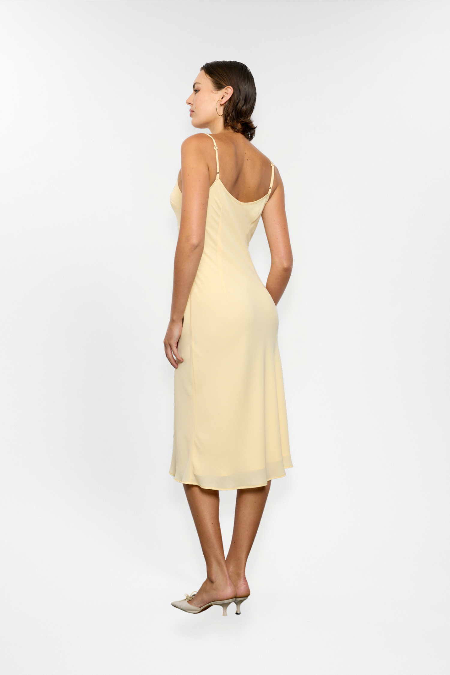 Georgette Midi Dress | Lemon