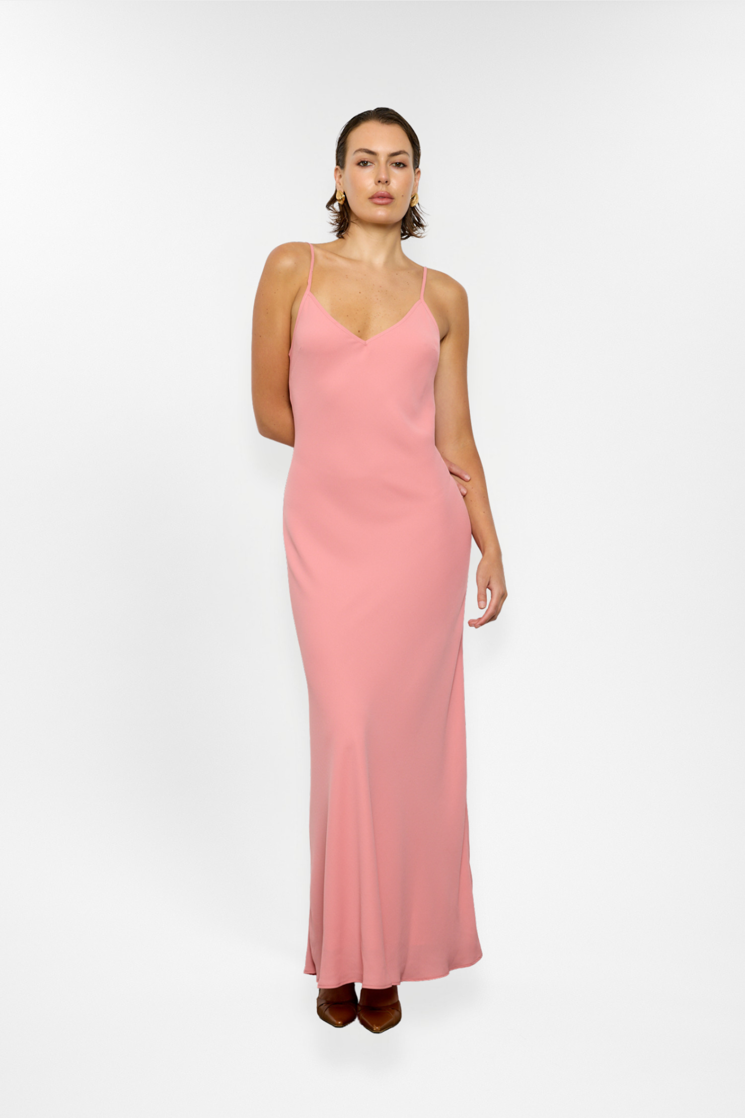 Georgette Maxi Dress | Blush
