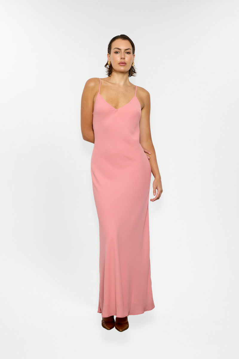 Georgette Maxi Dress | Blush