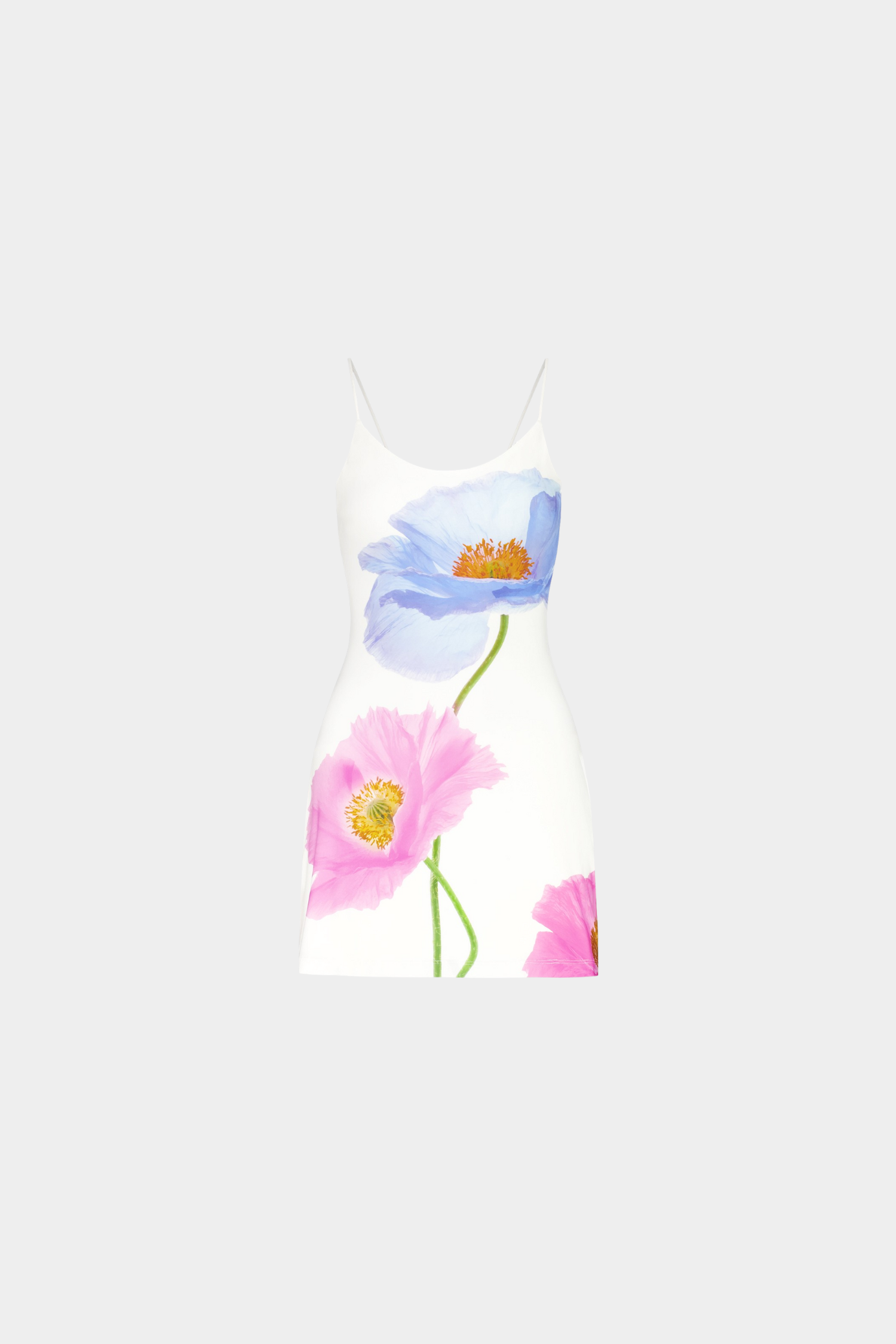 Low Back Mini Dress | Azure Poppy