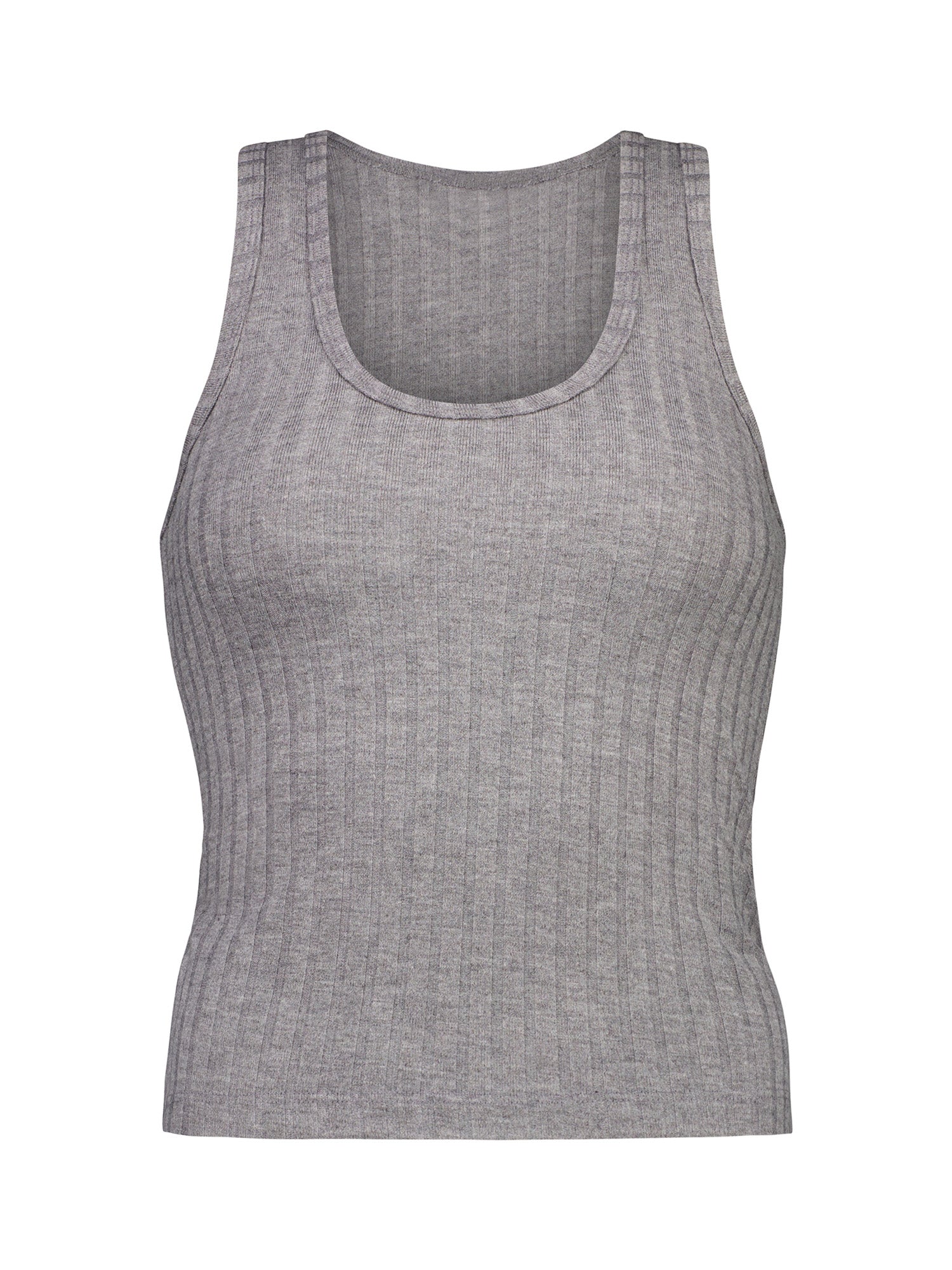 Ribbed Tank | Grey Marle