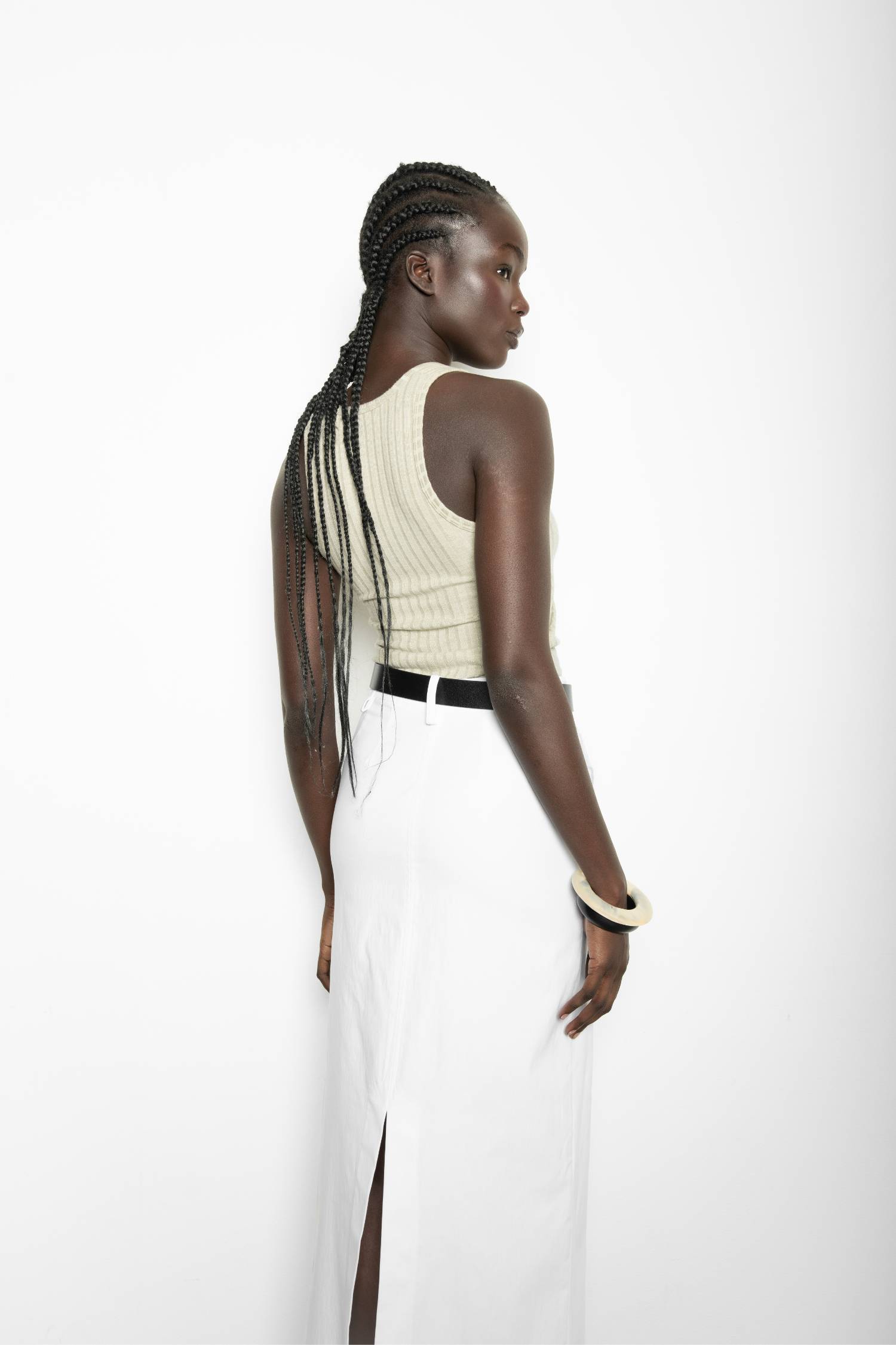 Cargo Maxi Skirt | White