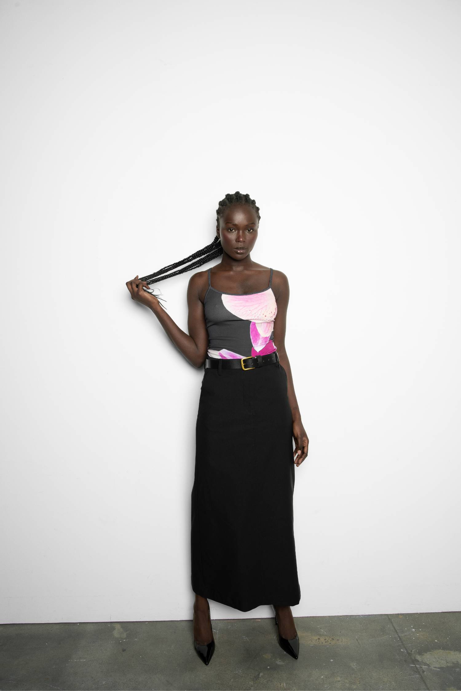 Cargo Maxi Skirt | Black