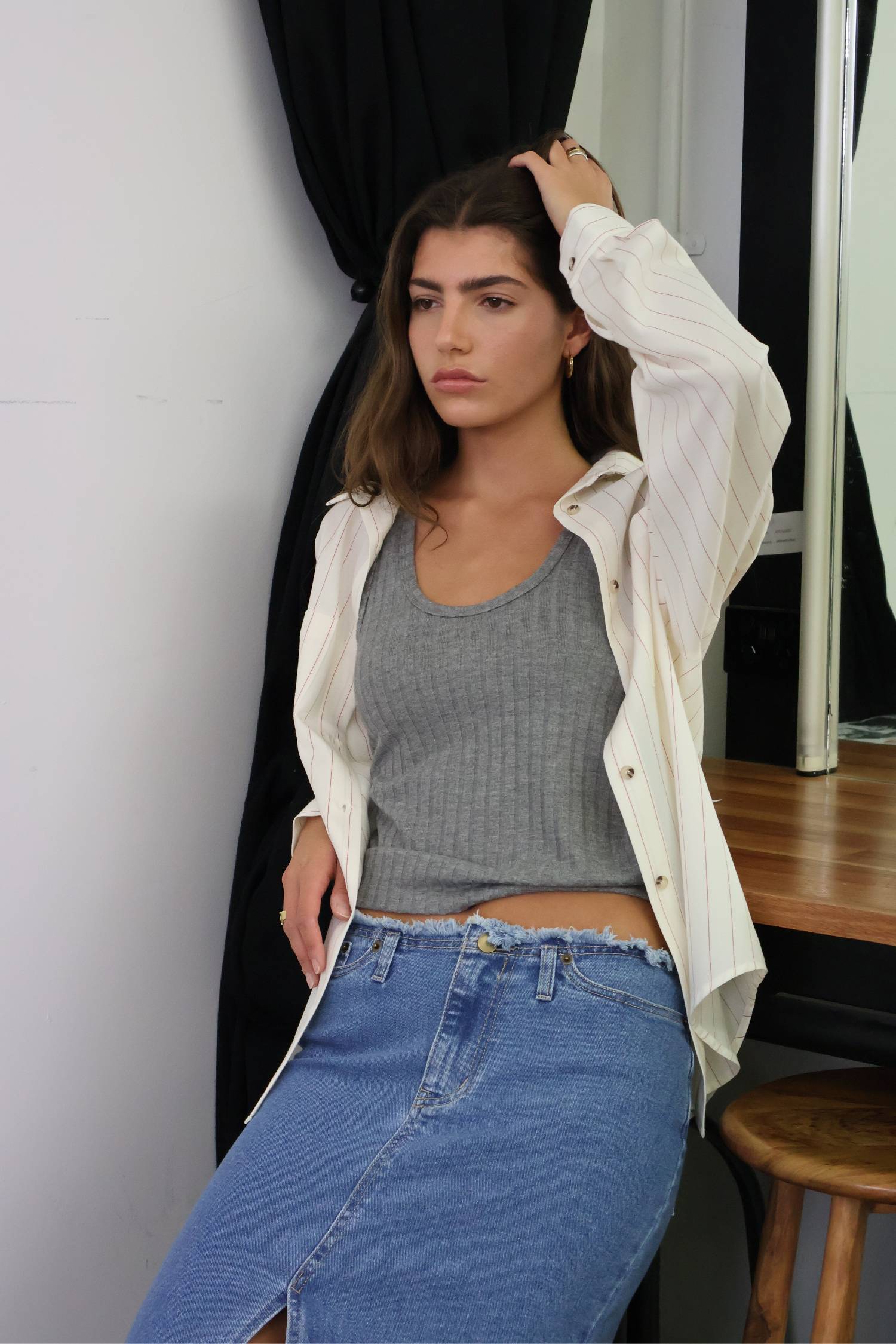 Ribbed Tank | Grey Marle