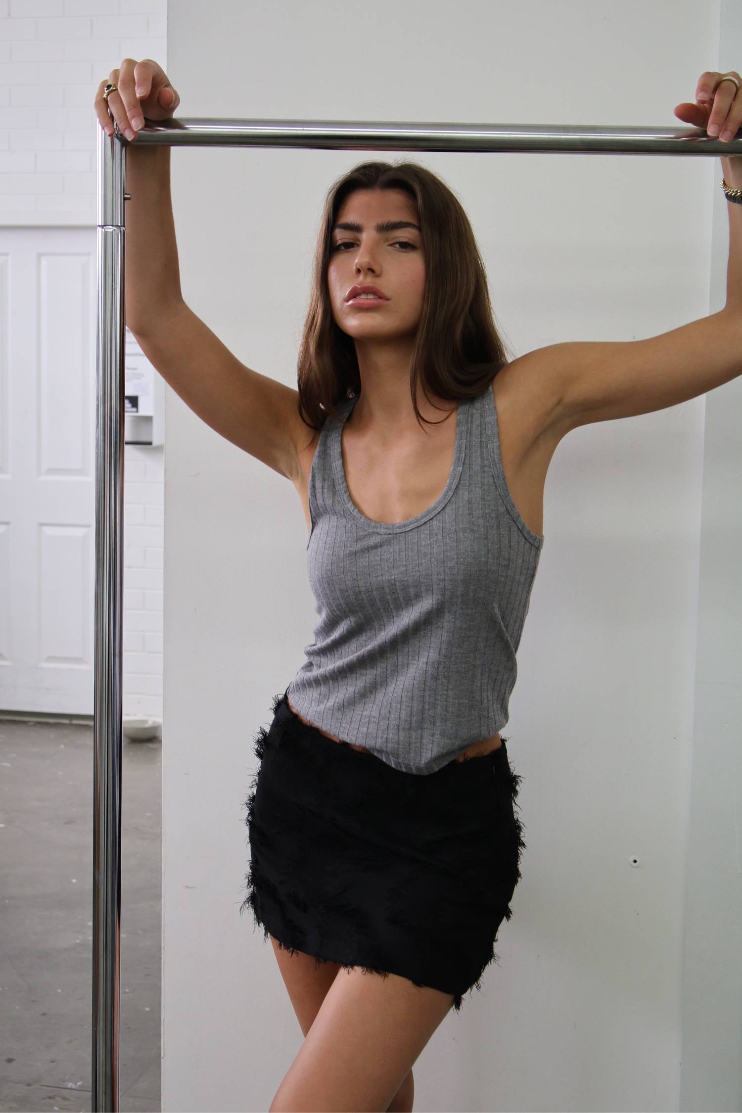 Ribbed Tank | Grey Marle