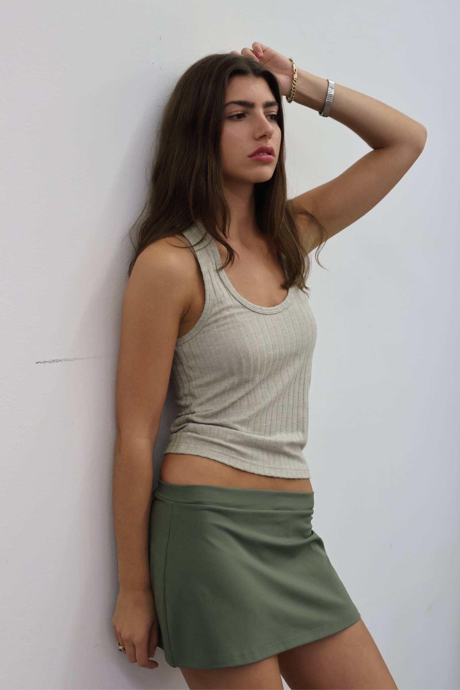 Ribbed Tank | Sage