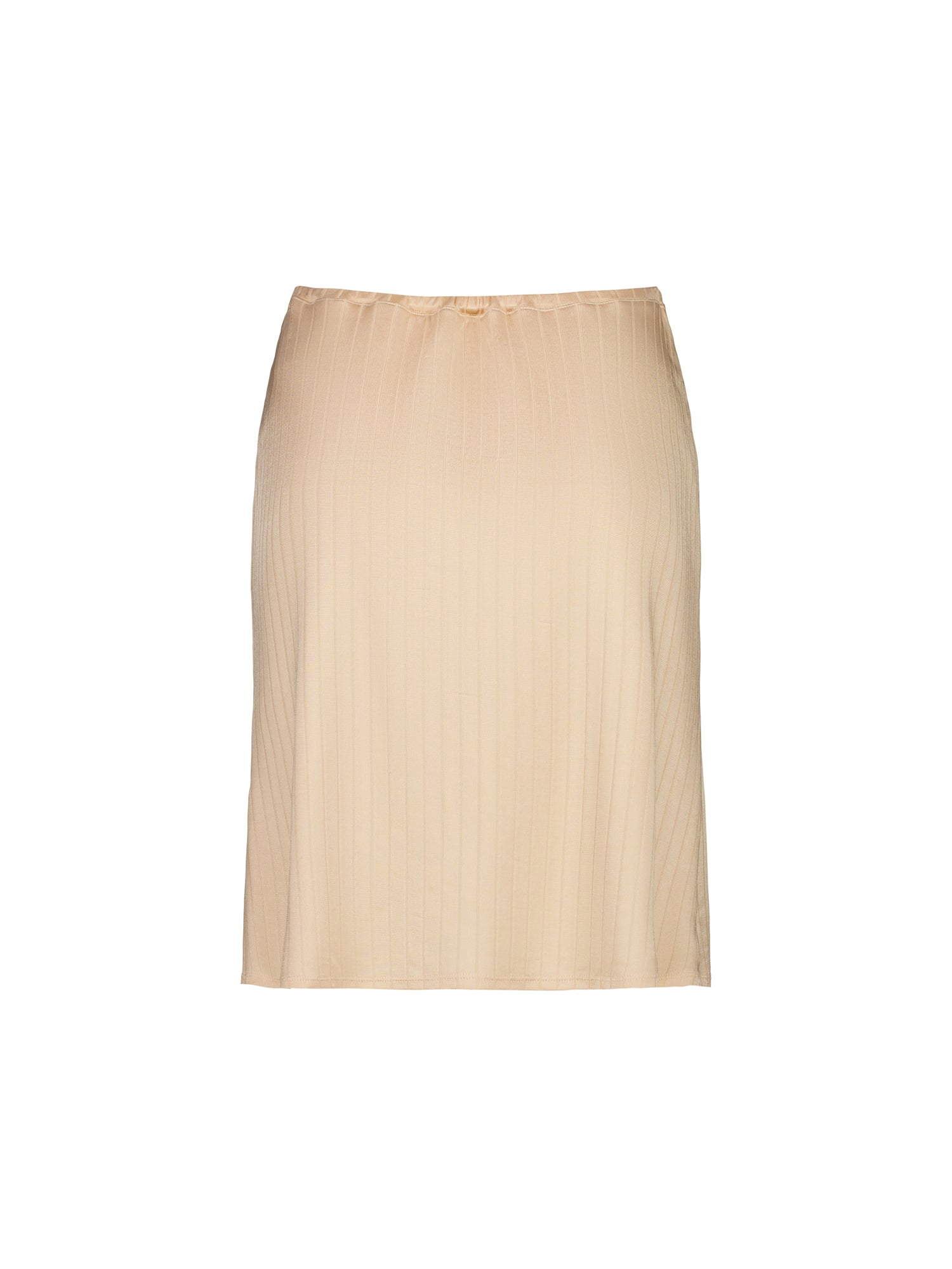 Midi Skirt | Ribbed Apricot