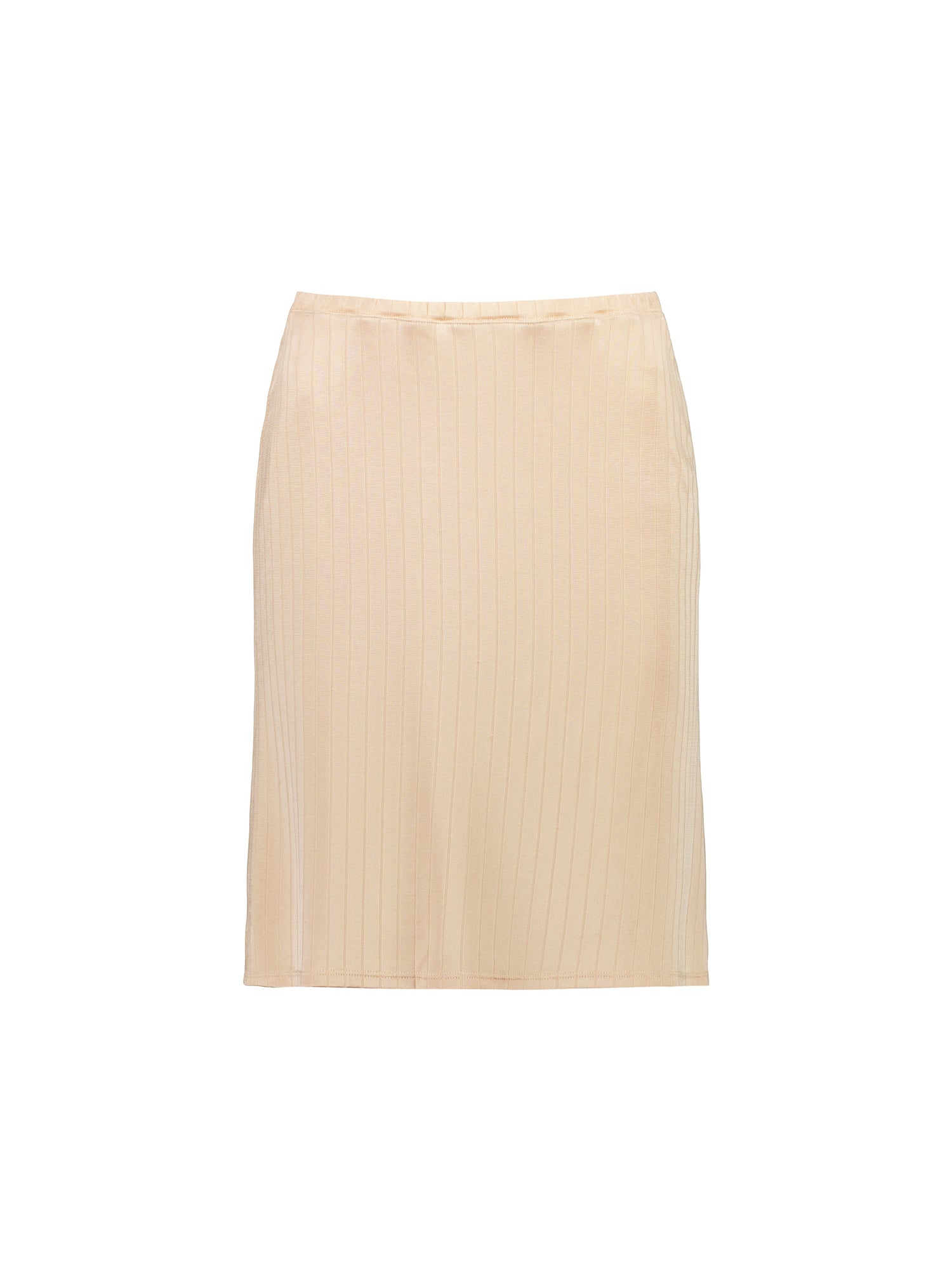 Midi Skirt | Ribbed Apricot