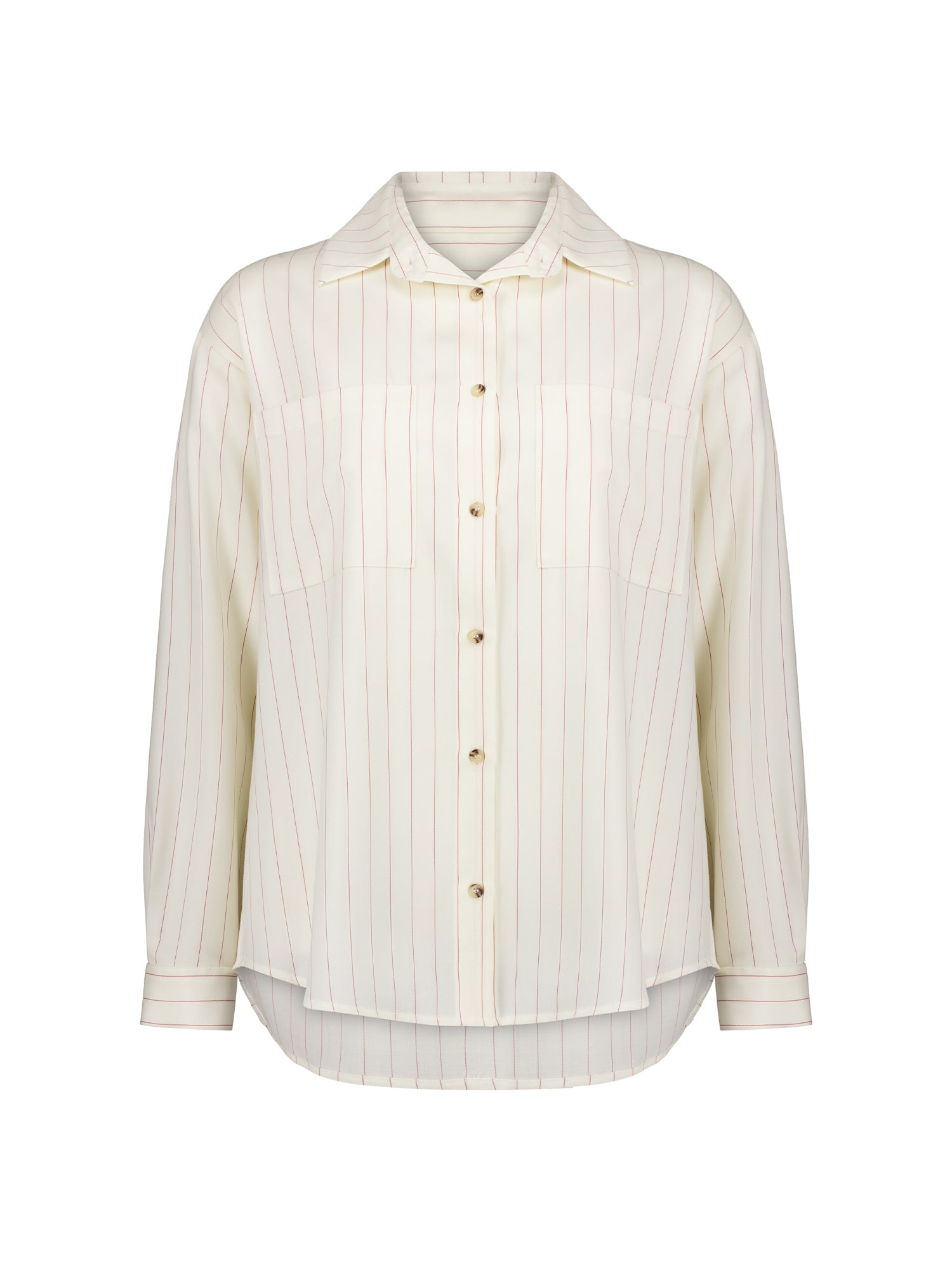 Wool Oversized Shirt | Ivory