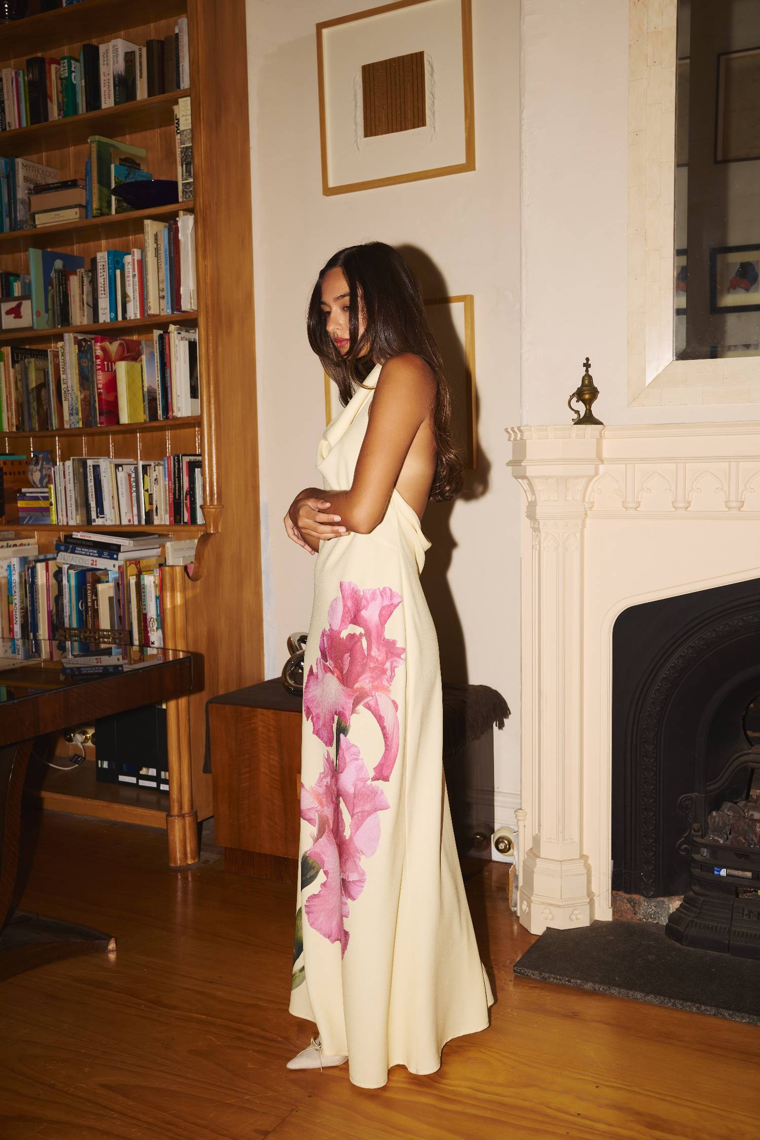 Cowl Slip Dress | Iris Floral