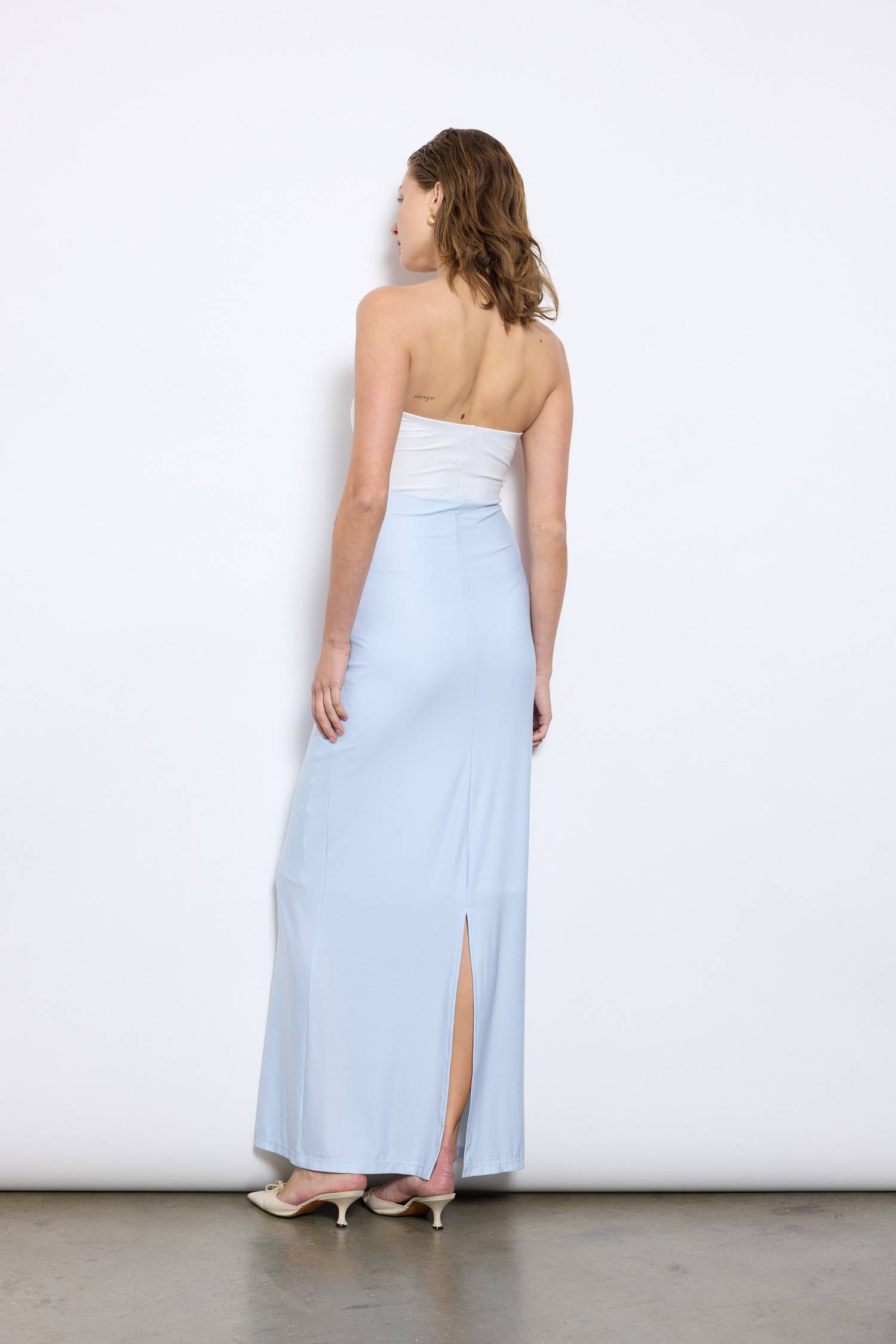 Strapless Slip Dress | Fuchsia Anthurium
