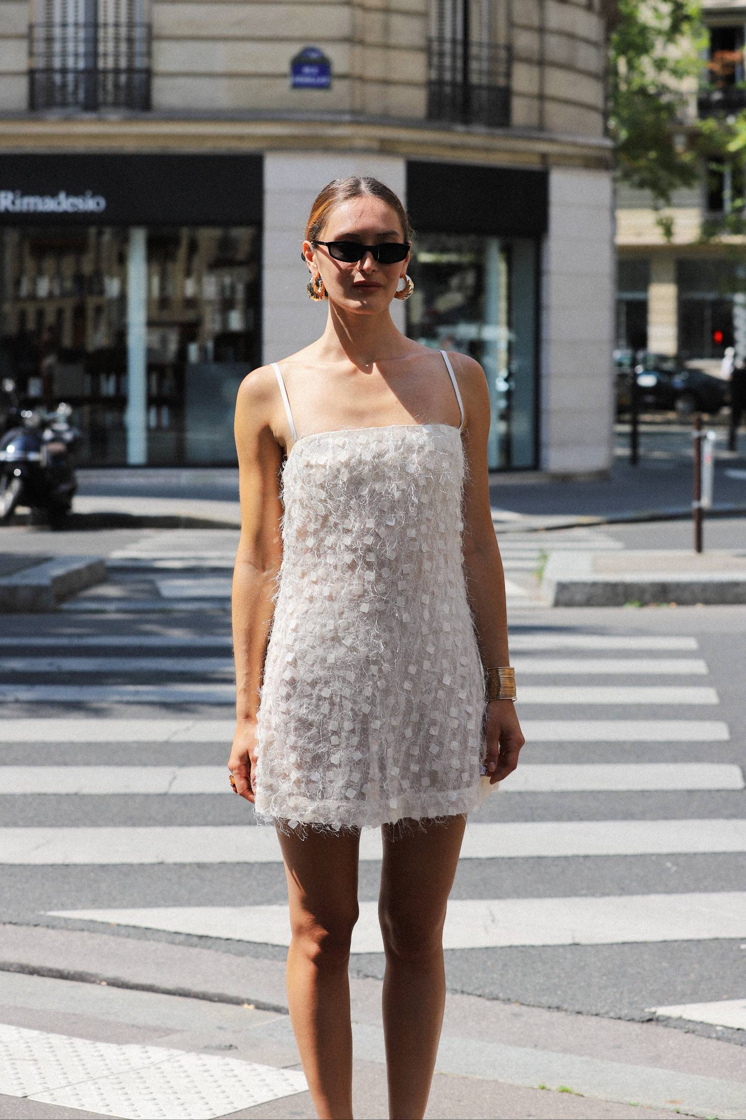 Shift Mini Dress | Jacquard
