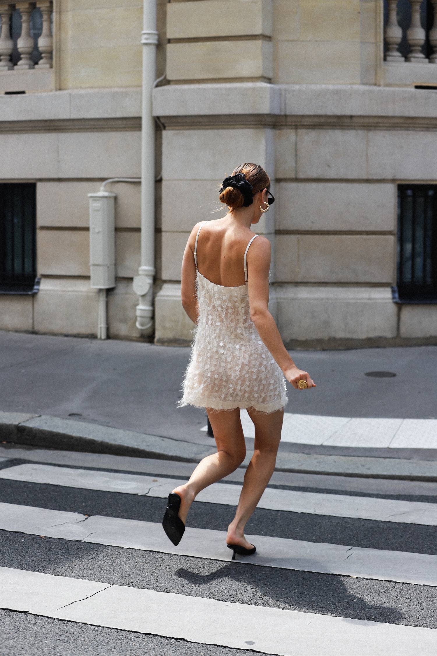 Shift Mini Dress | Jacquard