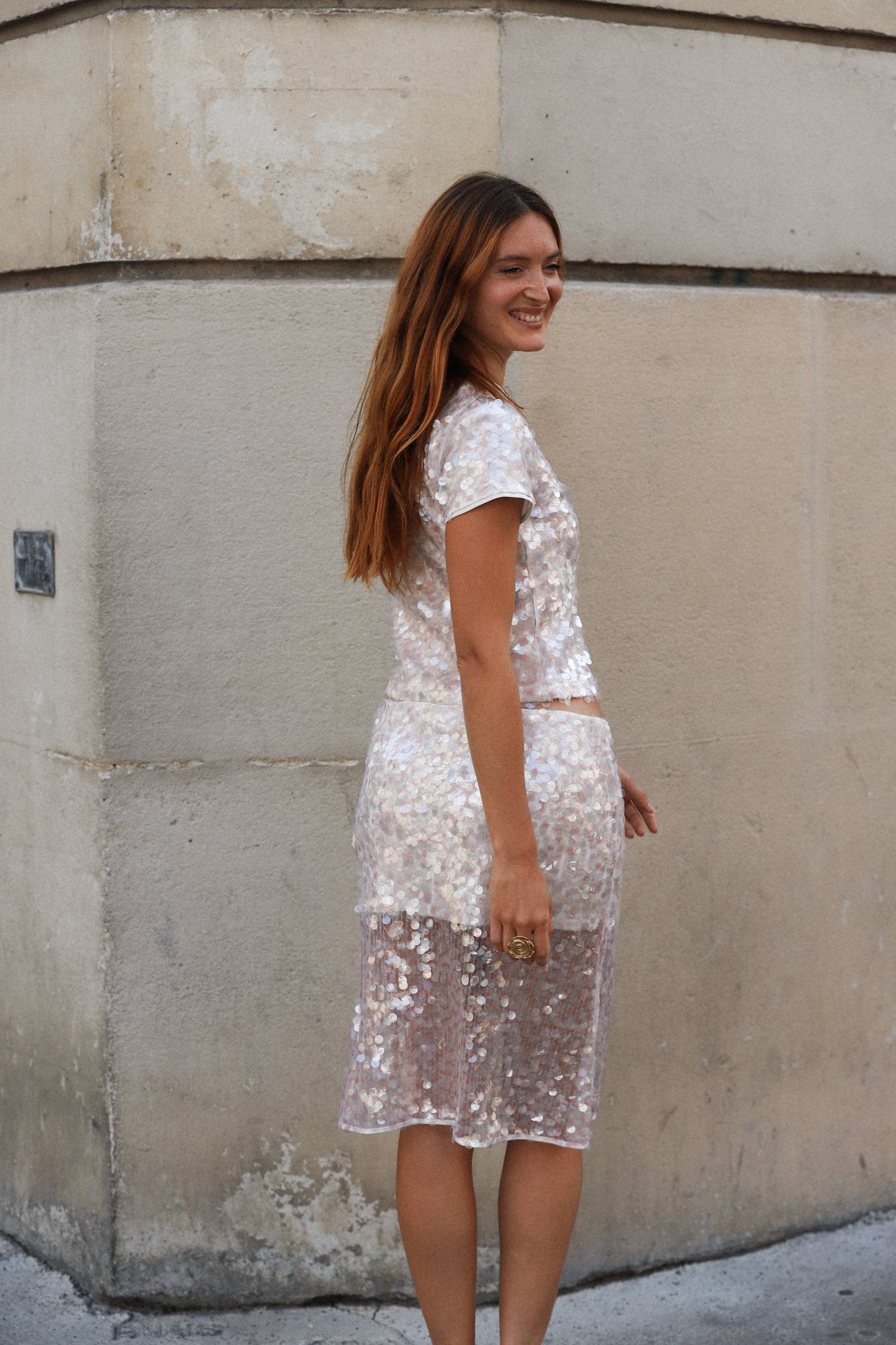 Midi Skirt | Sequin