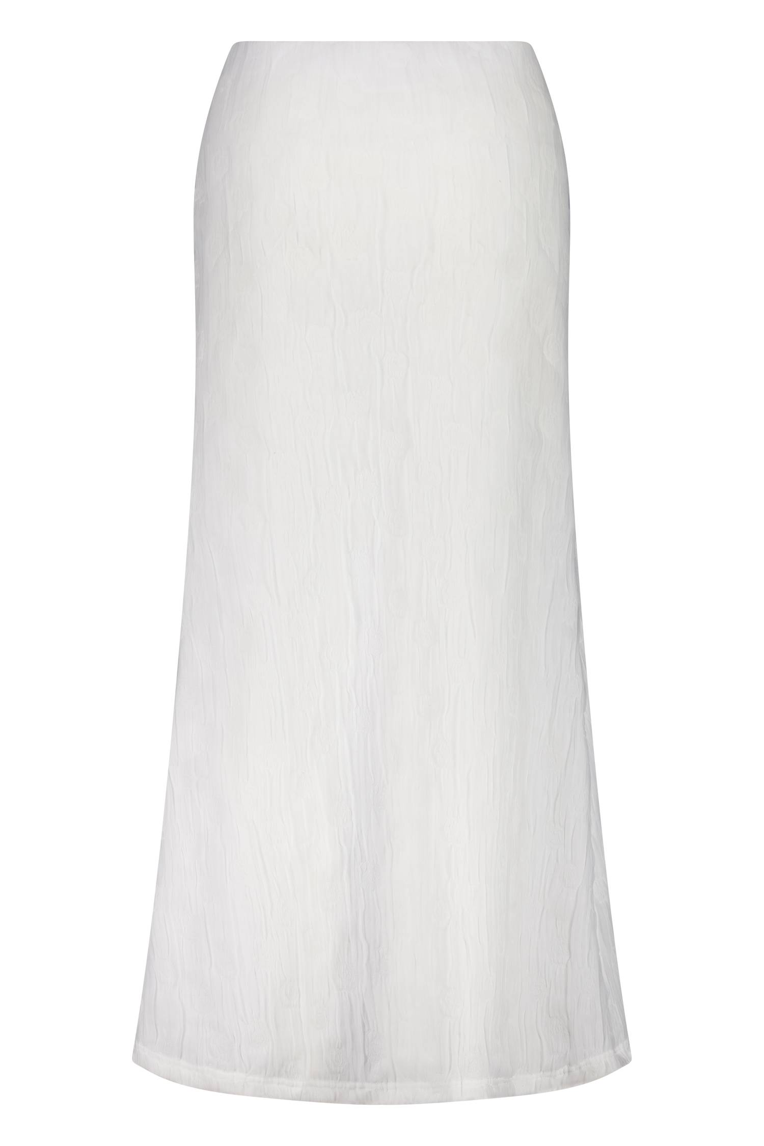 Textured Maxi Skirt | White