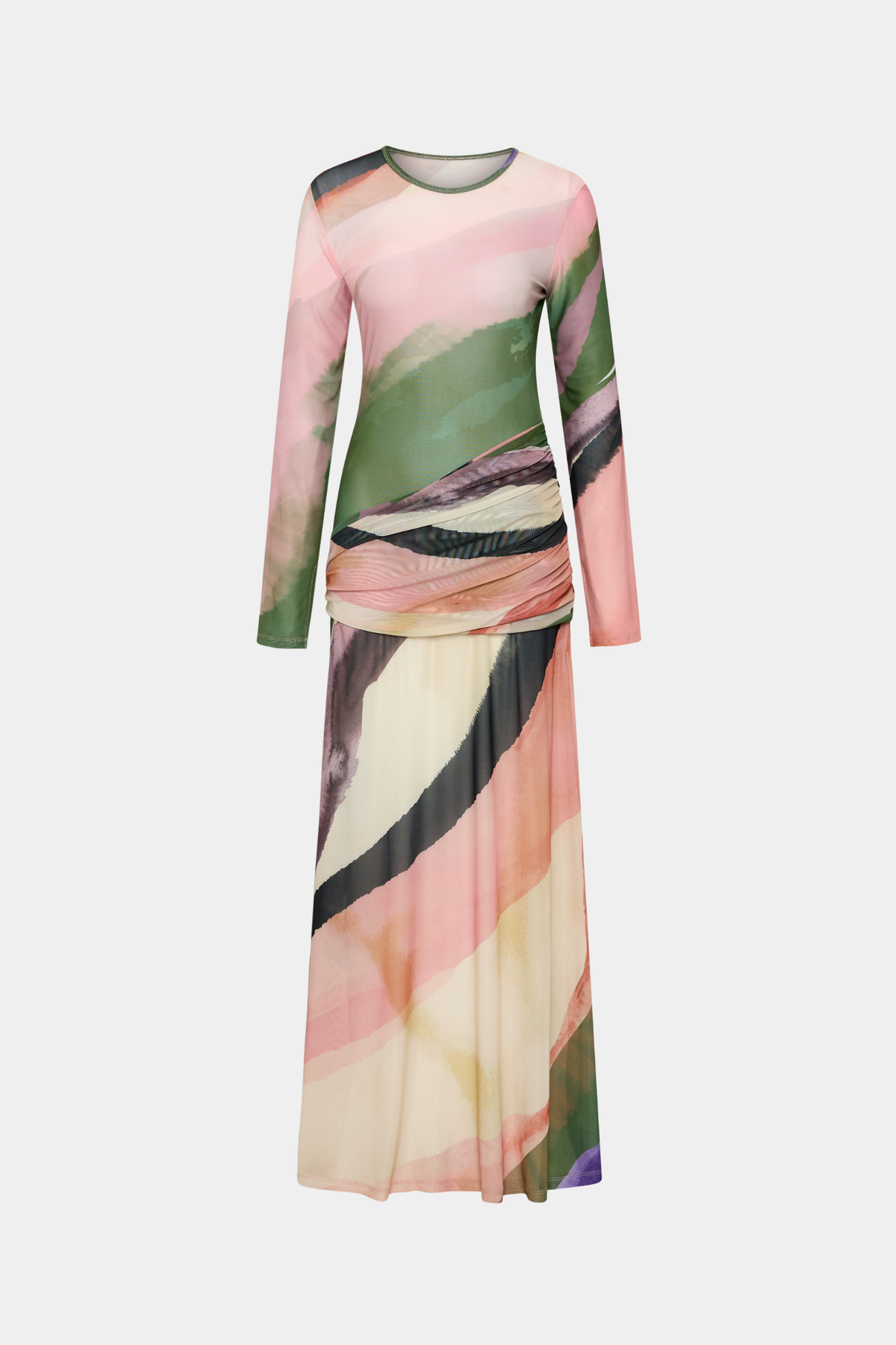Wrap Mesh Maxi Dress | Wave