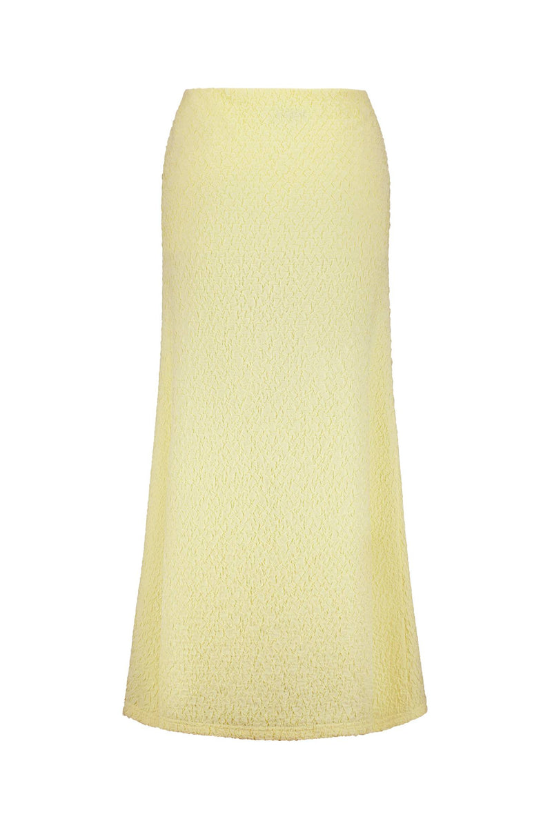 Textured Maxi Skirt | Limoncello