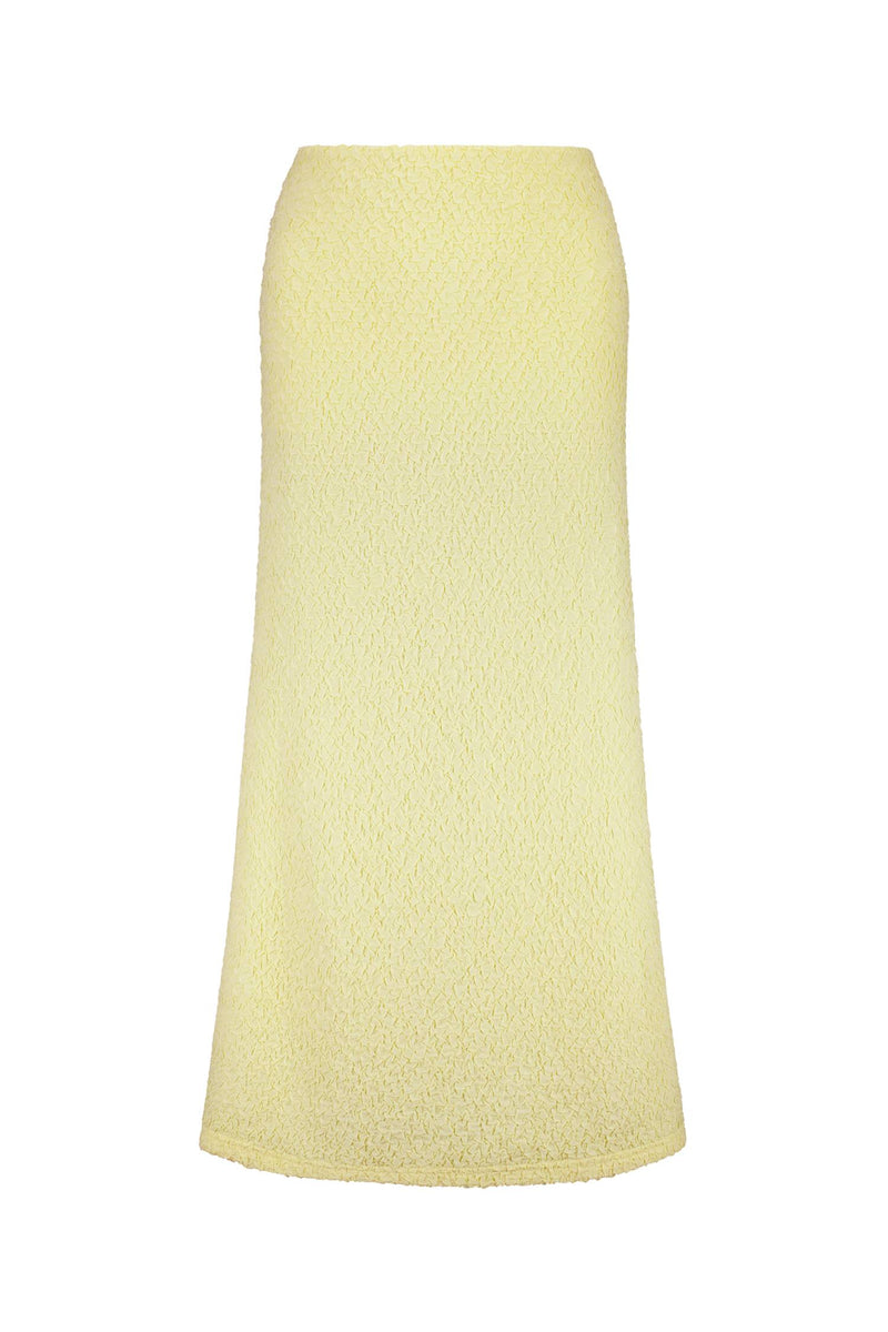 Textured Maxi Skirt | Limoncello