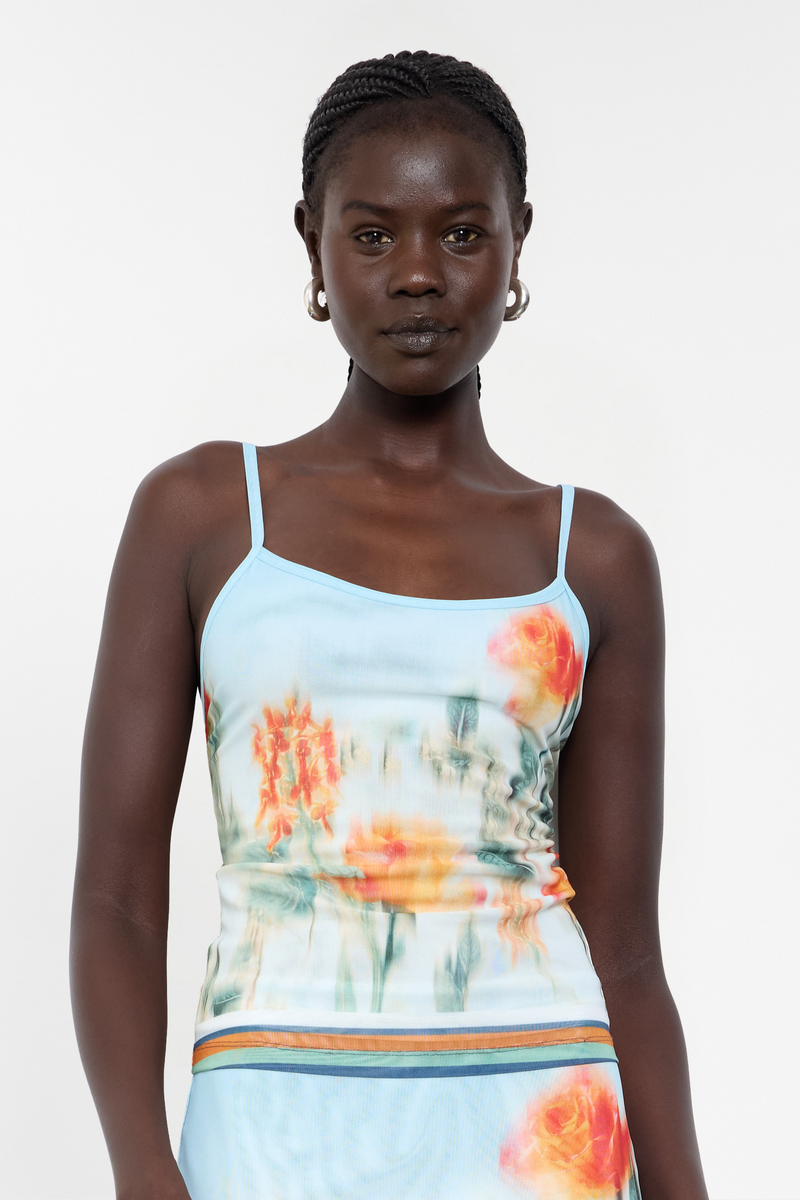 Camisole | Mesh Baby Blue