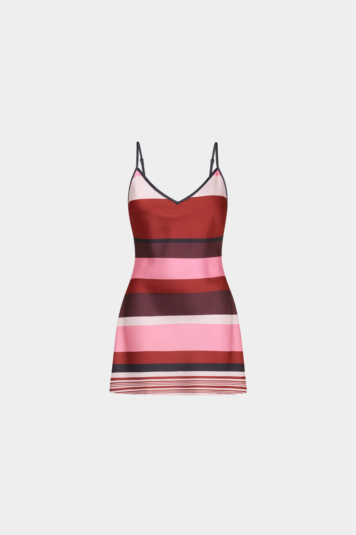 Pre-order: Bias Mini Dress | Fuchsia Stripe