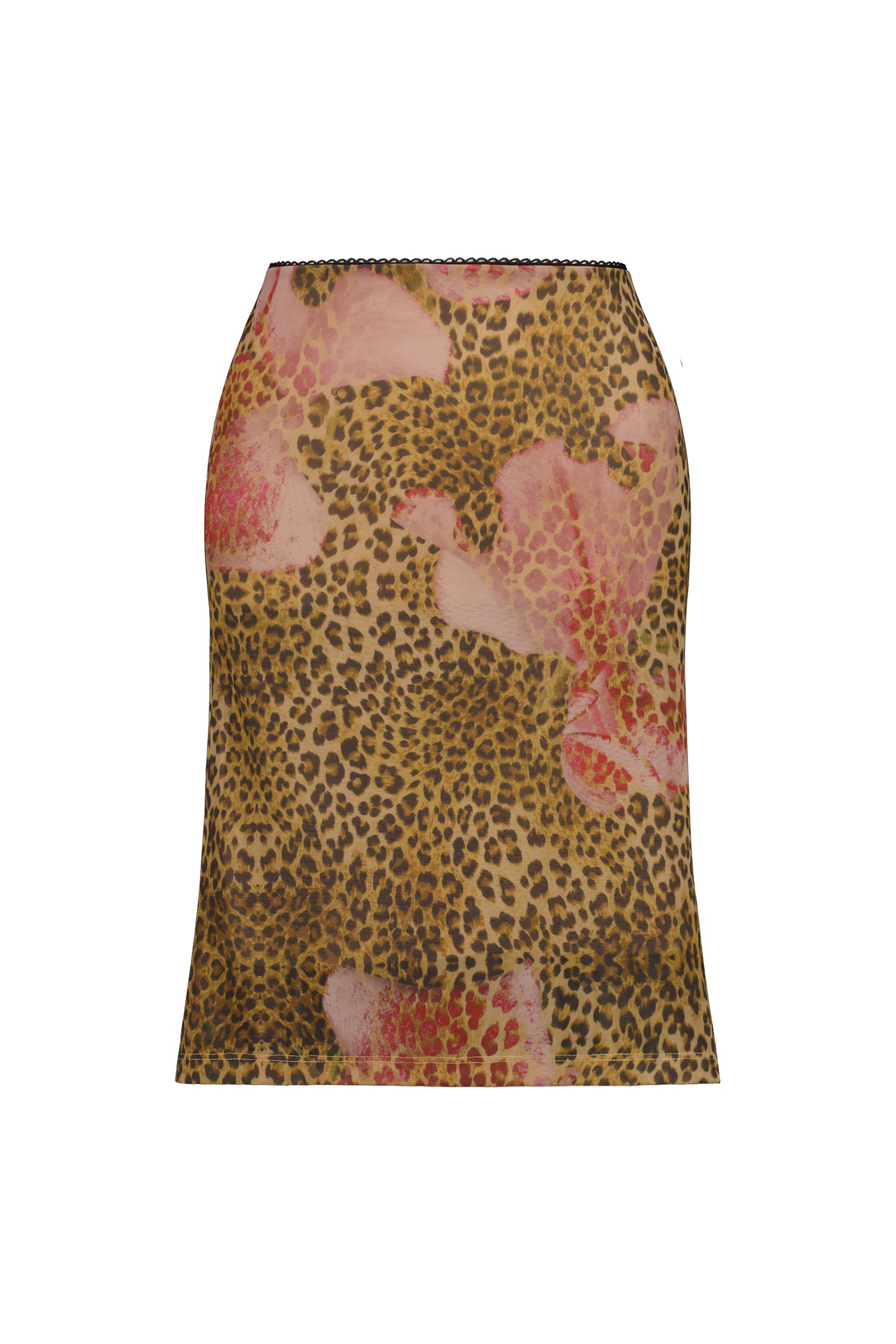 Leopard midi skirt pink best sale