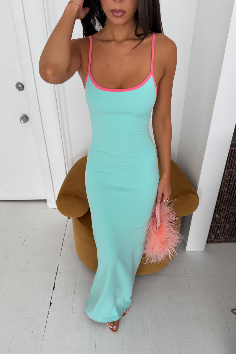 Slip Dress | Mint Blue