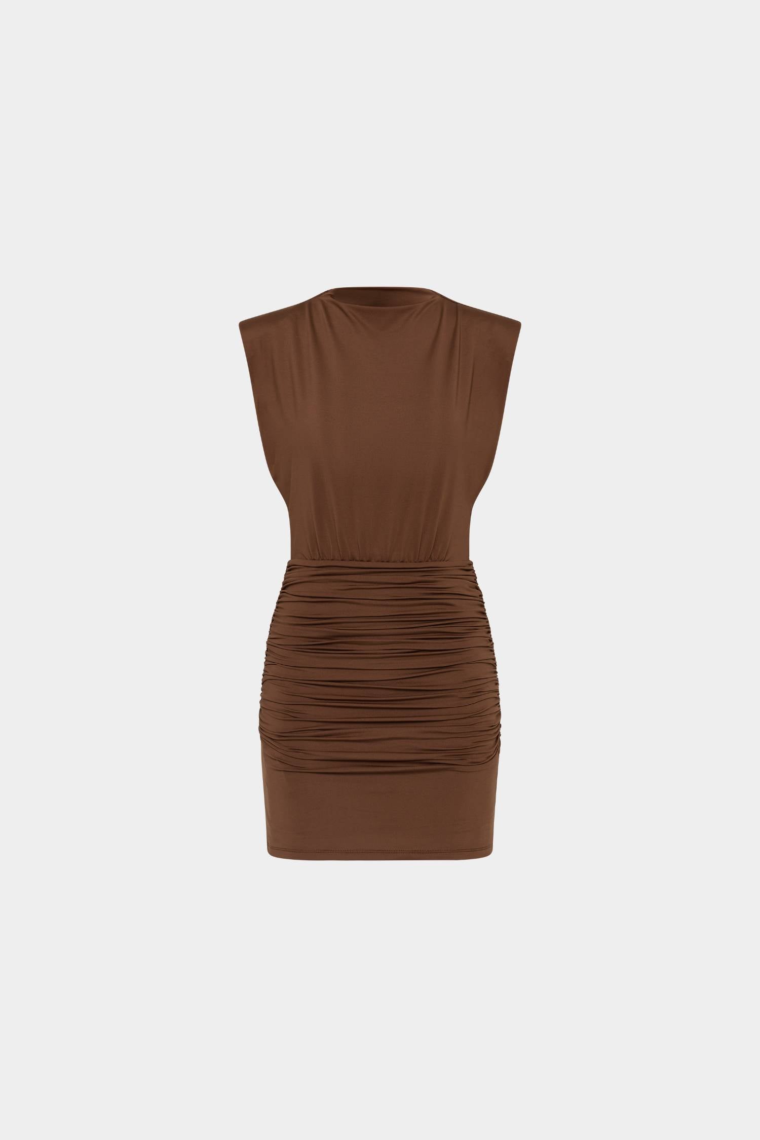 Structured Shoulder Mini Dress | Cafe