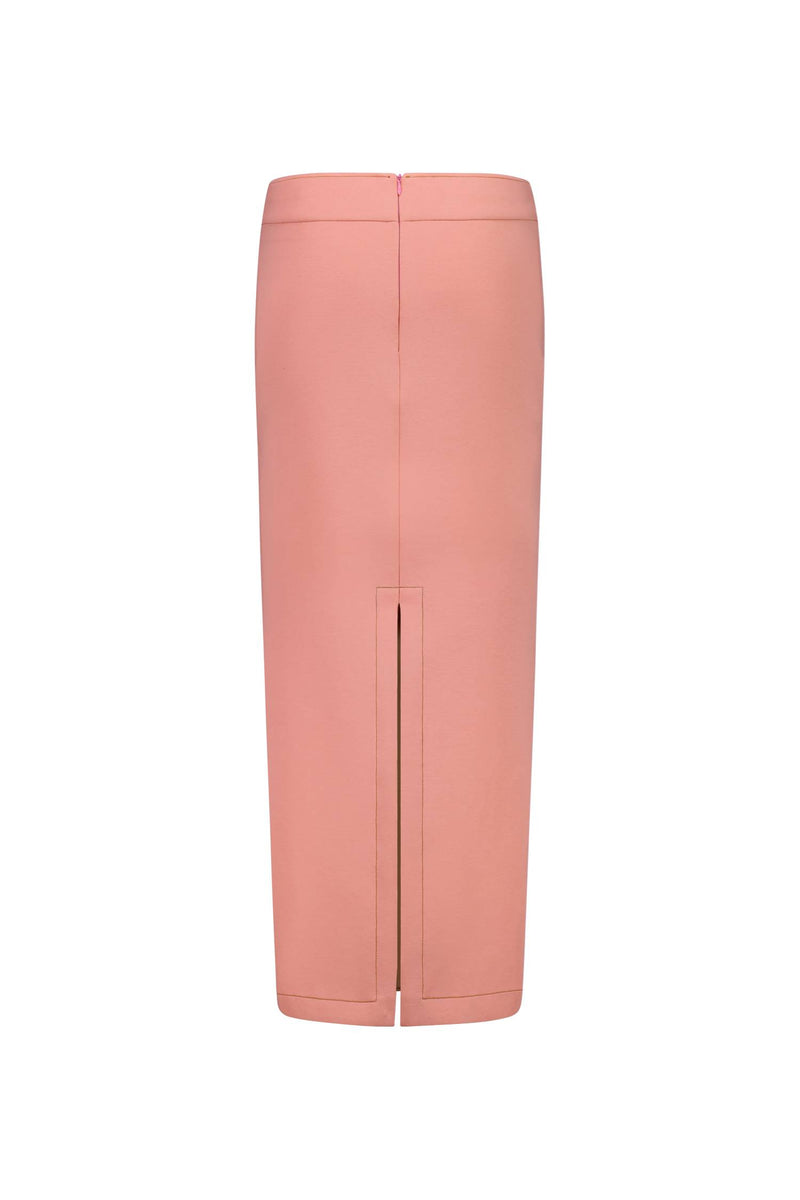 Contrast Maxi Skirt | Dusty Pink