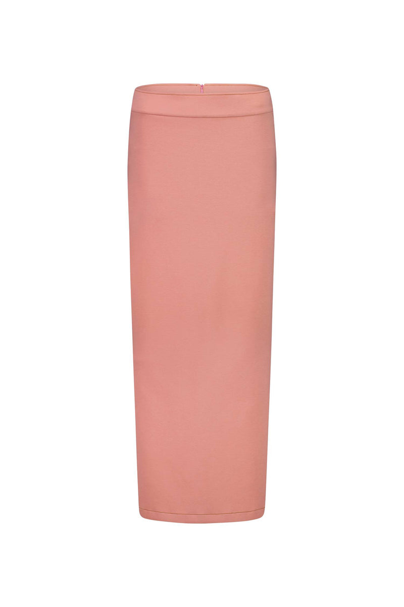 Contrast Maxi Skirt | Dusty Pink