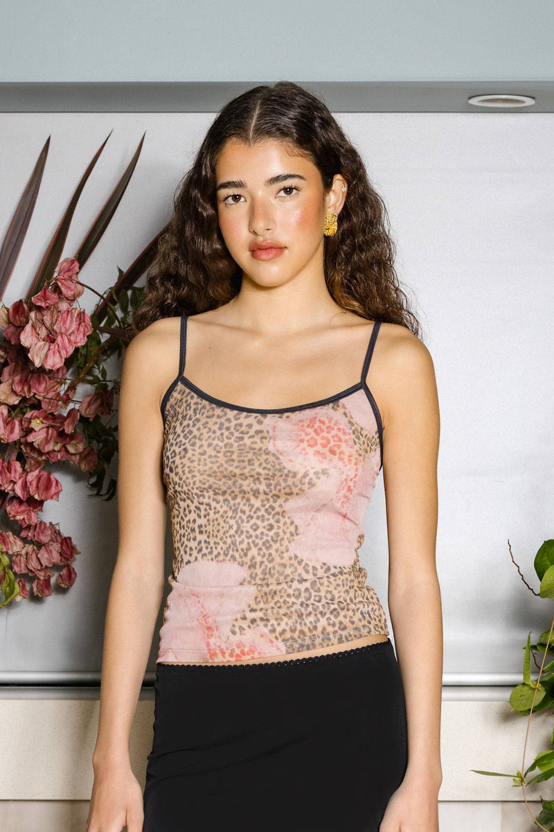 Camisole | Mesh Leopard