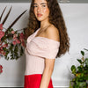 Twist Ruched Top | Baby Pink