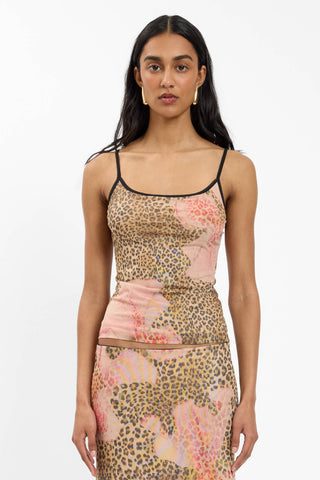 Camisole | Mesh Leopard