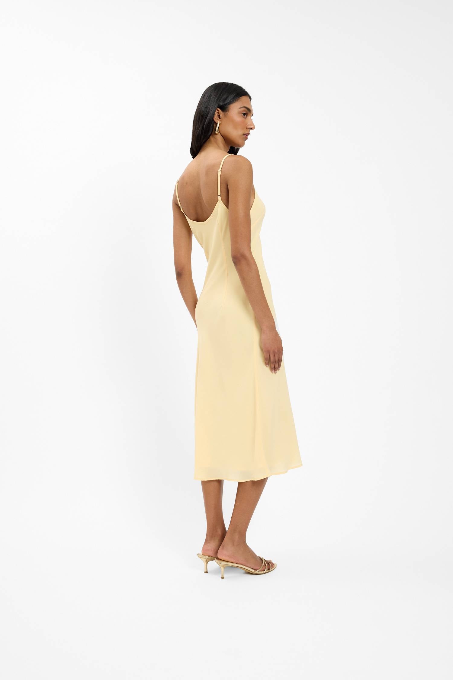 Georgette Midi Dress | Lemon