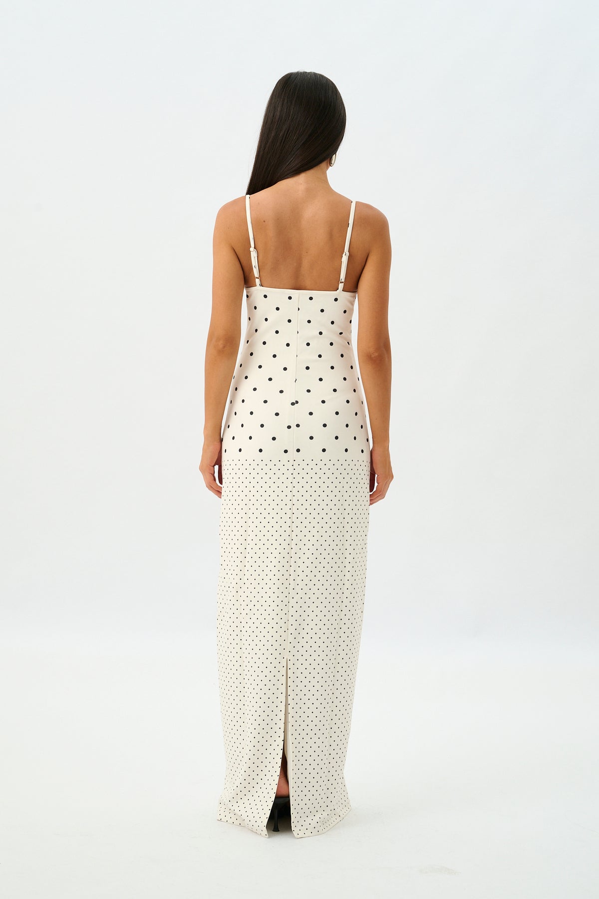 Slip Dress | White Polka