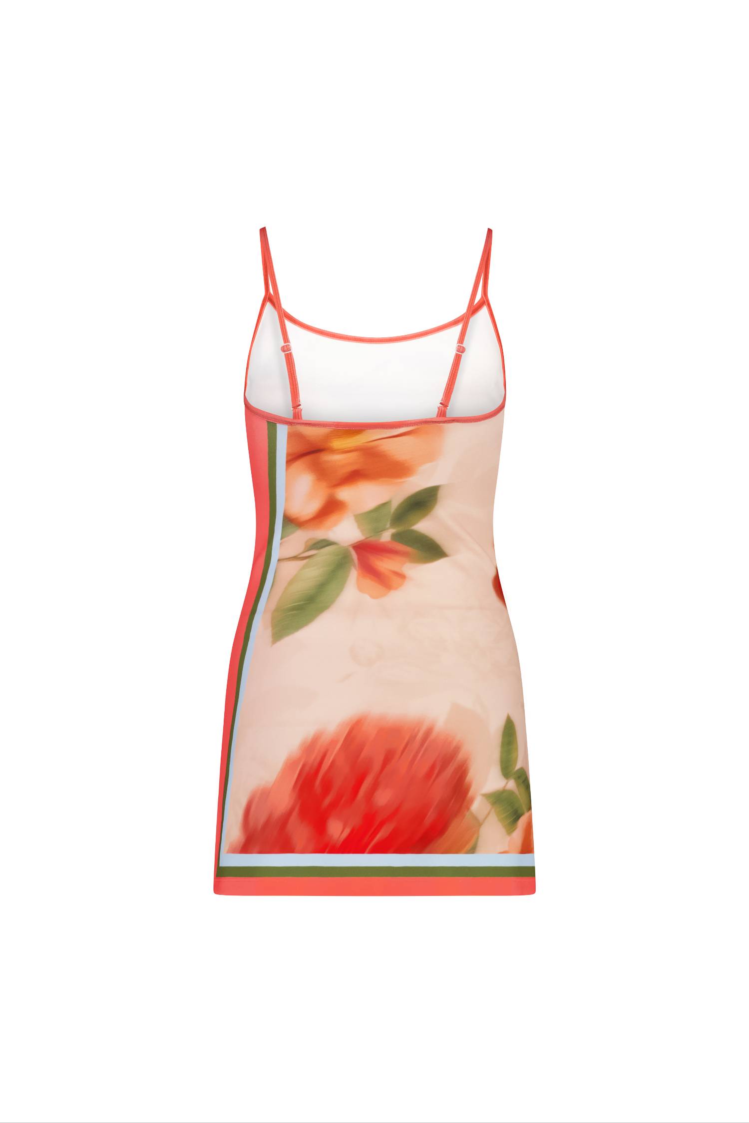 Mini Slip Dress | Peach Floral