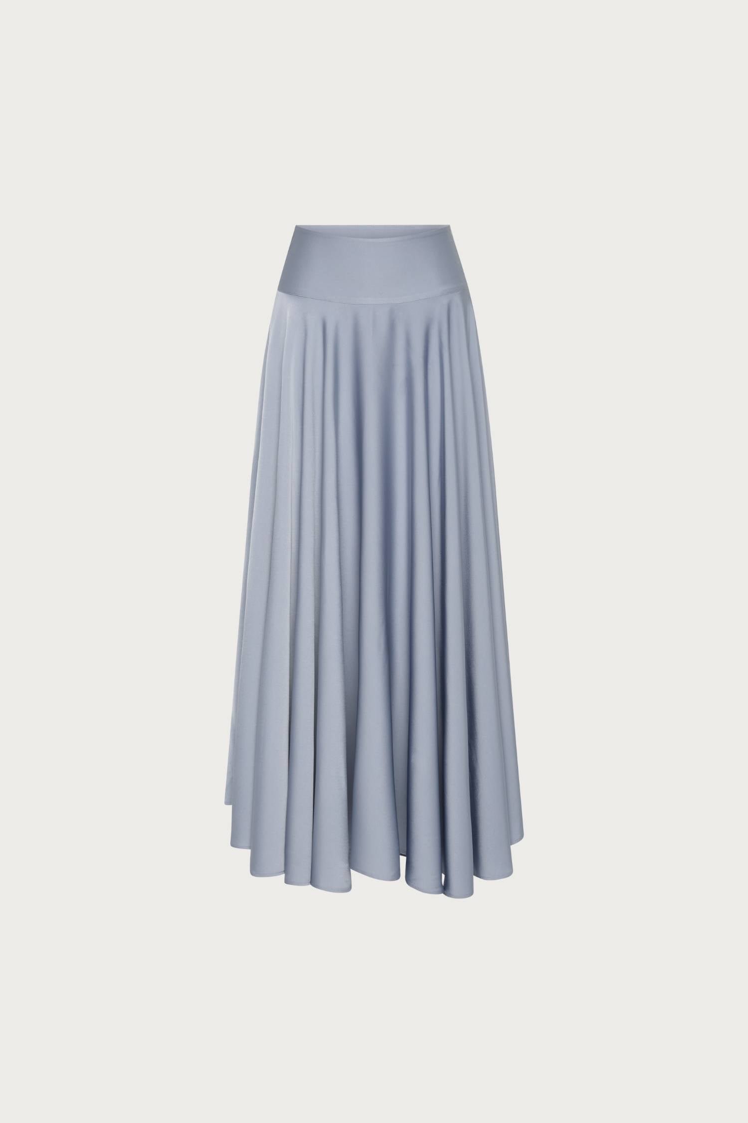 Basque Full Skirt | Ice Blue