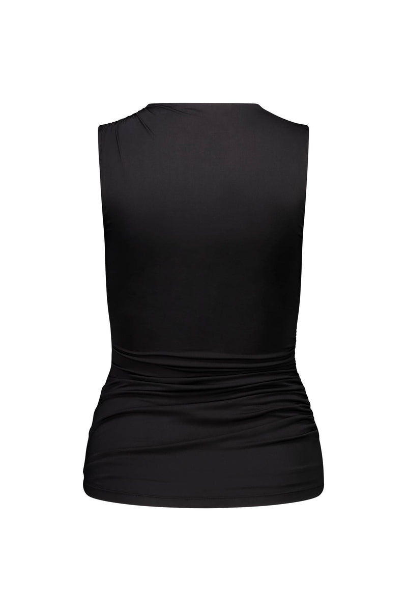 Ruched Tank | Black