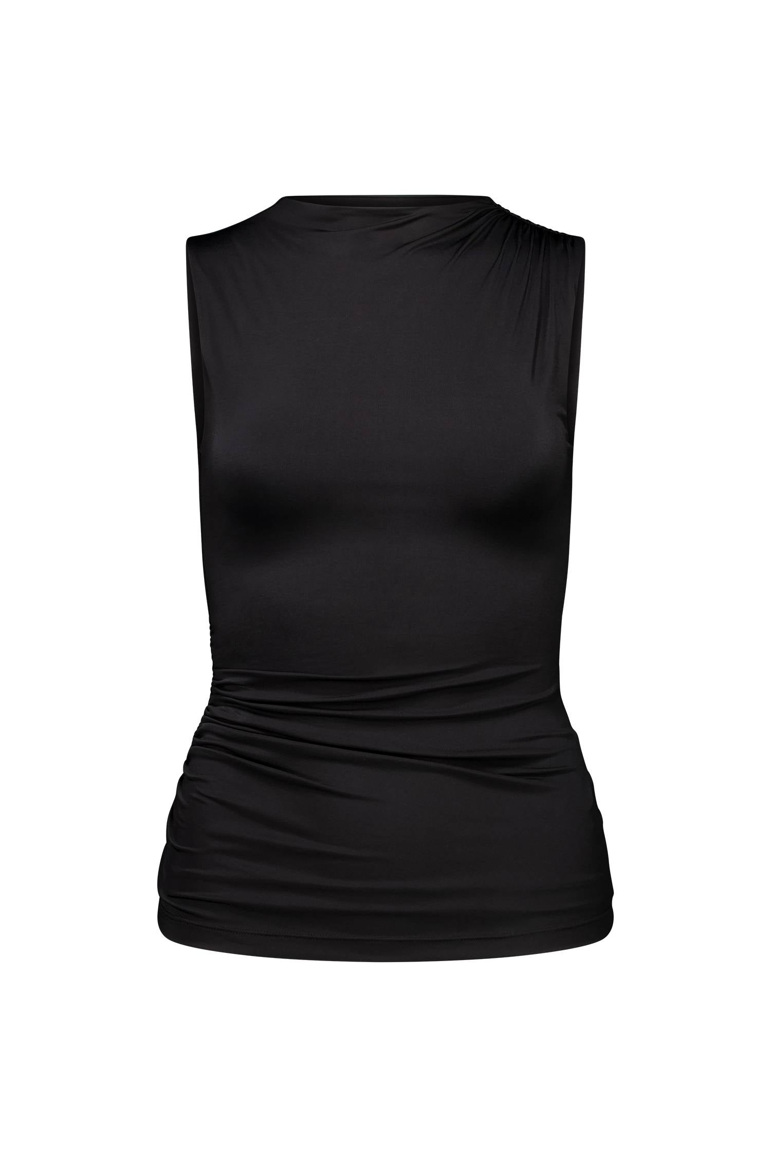 Ruched Tank | Black