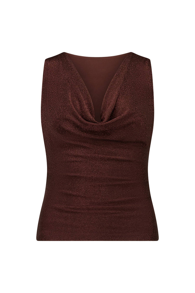 Cowl Tank | Chocolate Shimmer