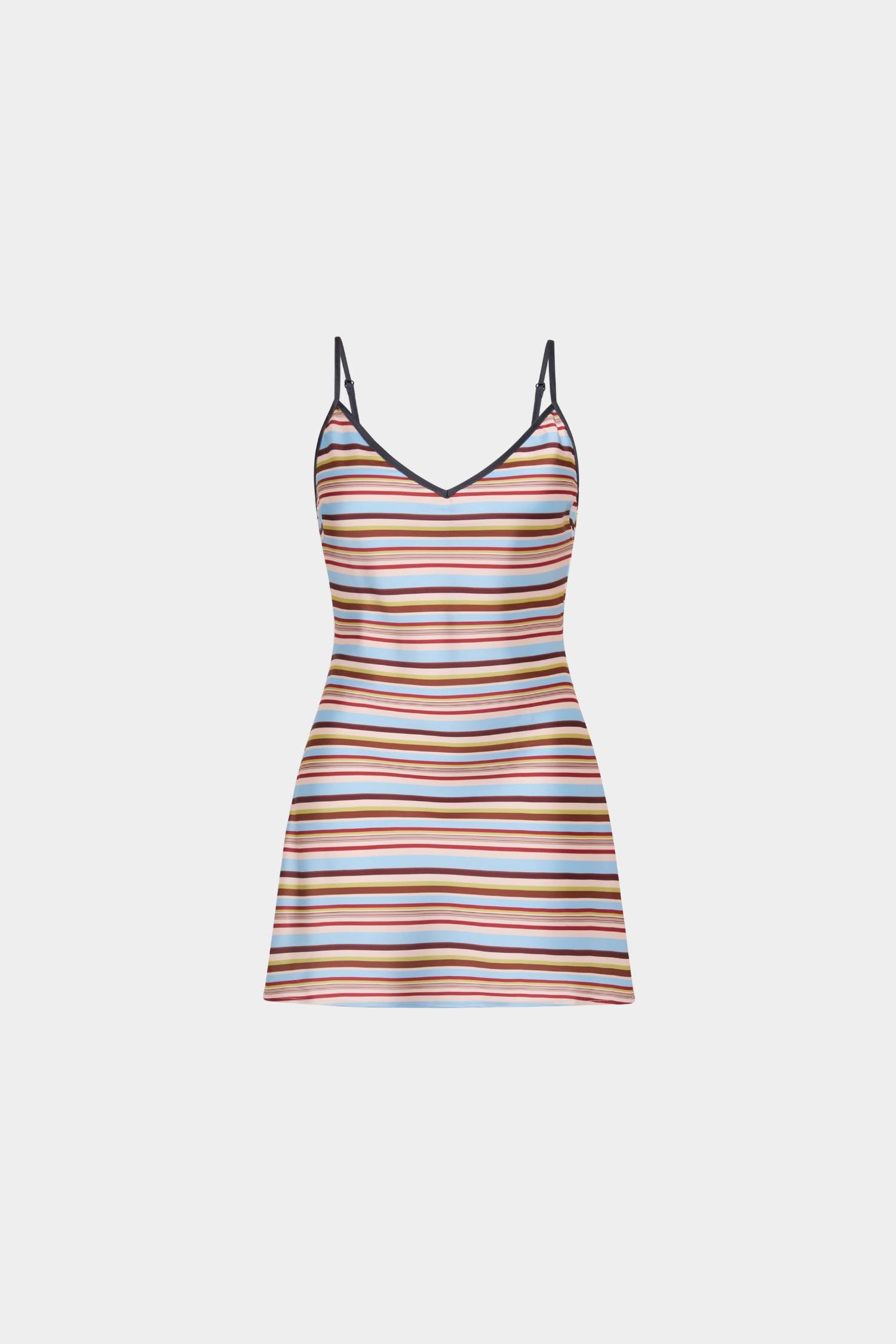 Bias Mini Dress | Vintage Stripe