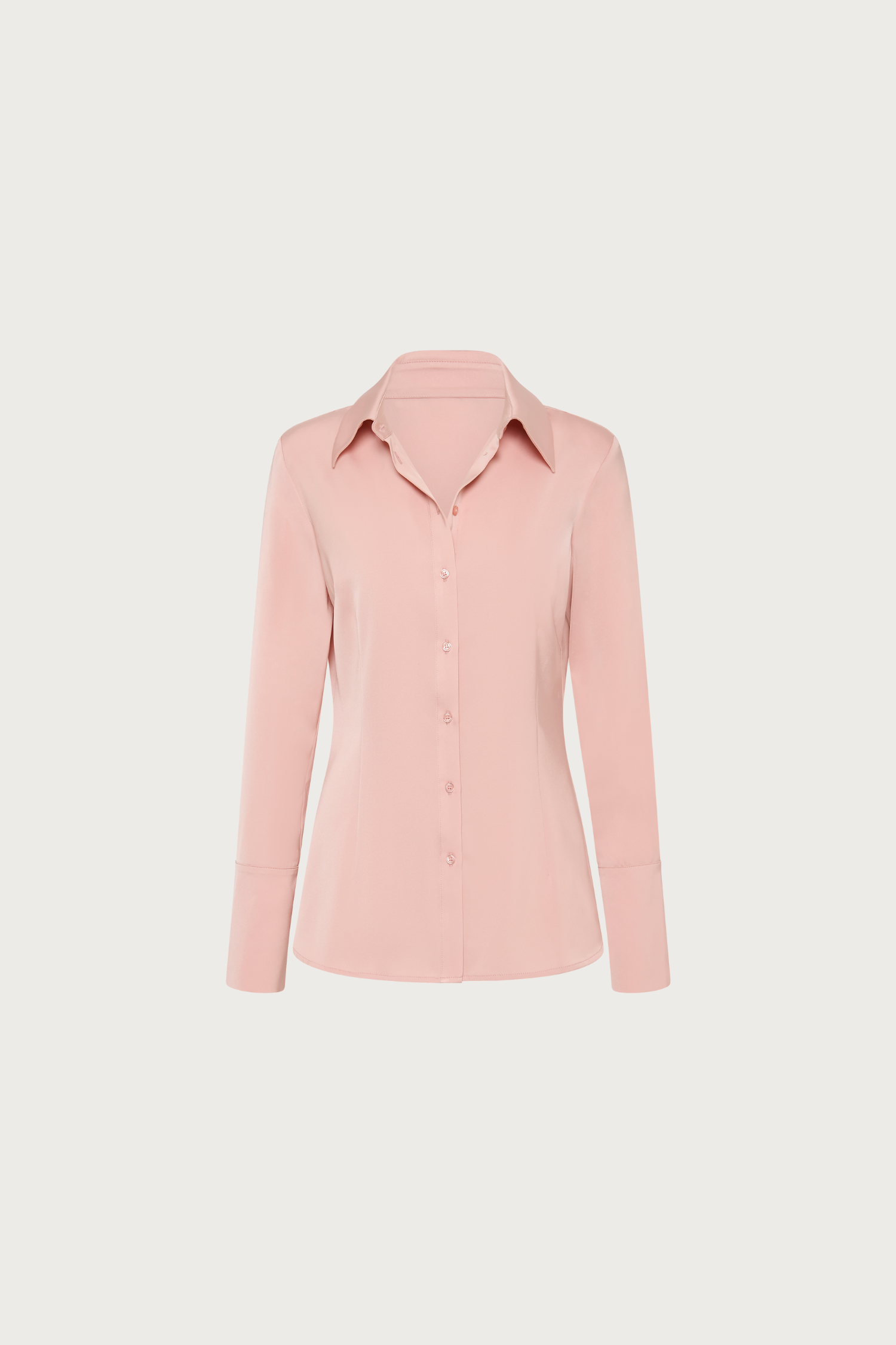 Structured Shirt | Musk Satin