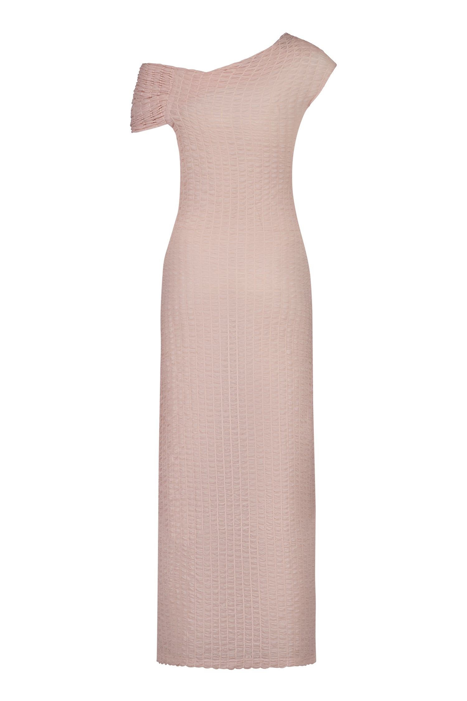 Twist Ruched Maxi Dress | Baby Pink