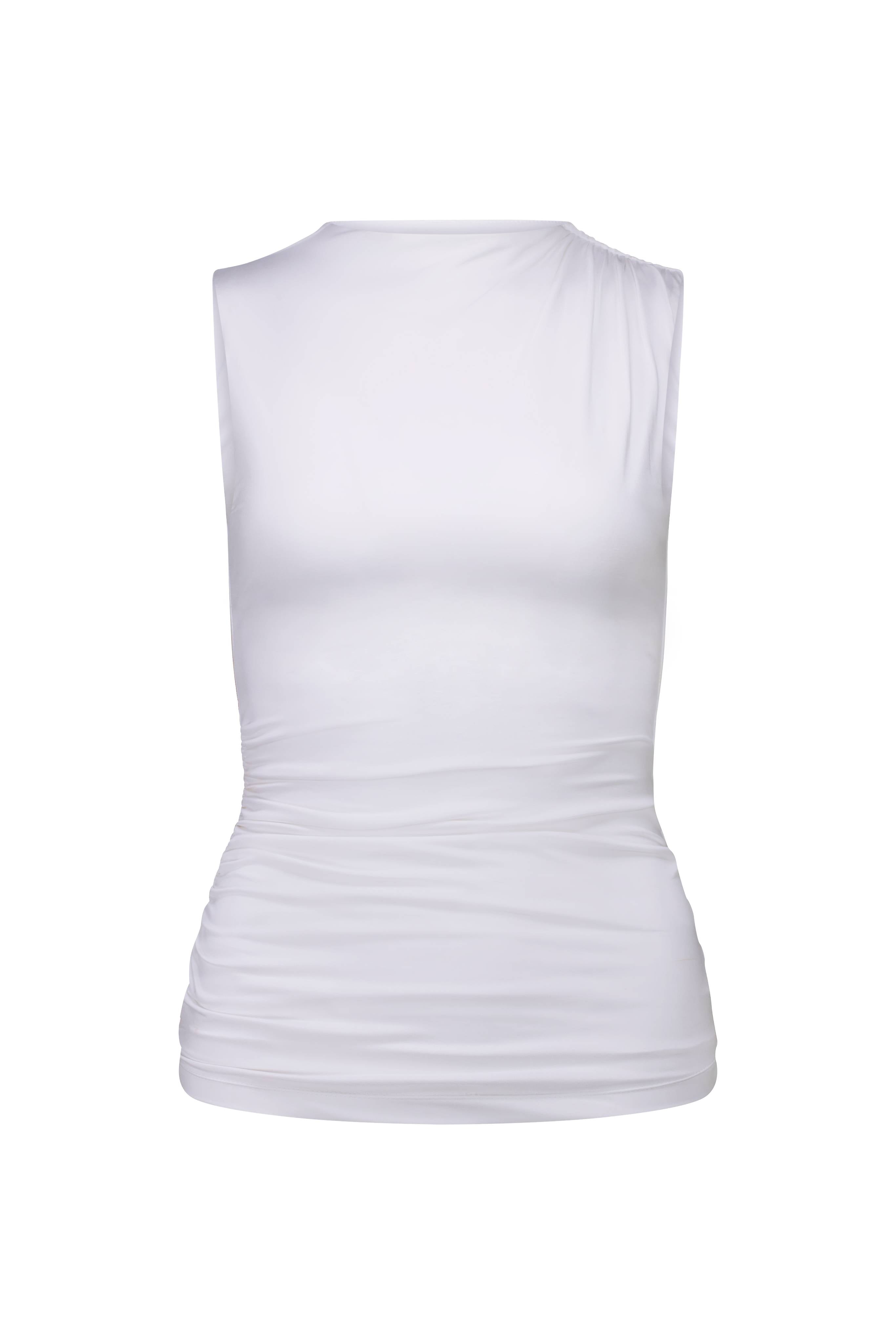 Ruched Tank | Ivory